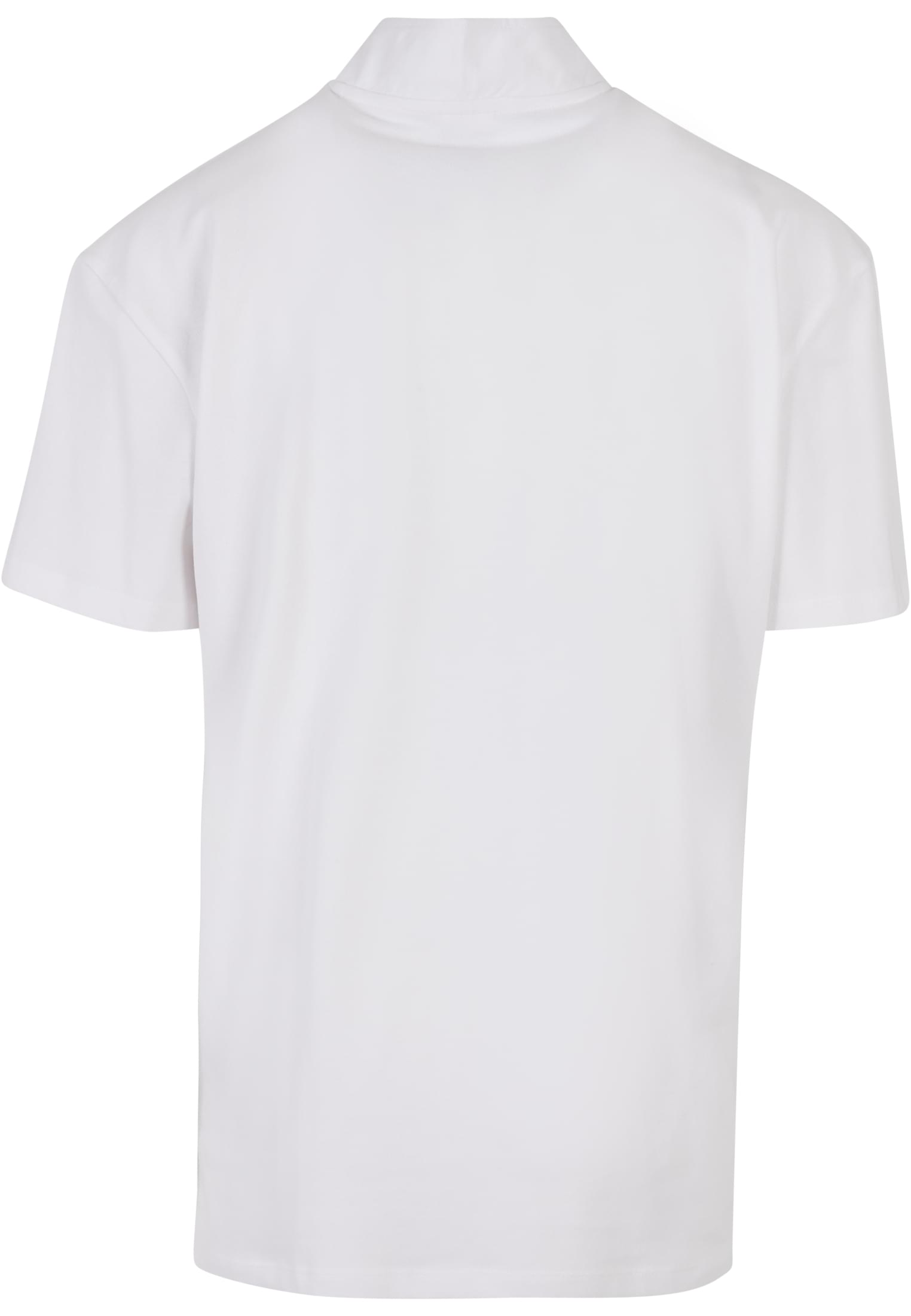 Boxy Zip Pique Tee | white