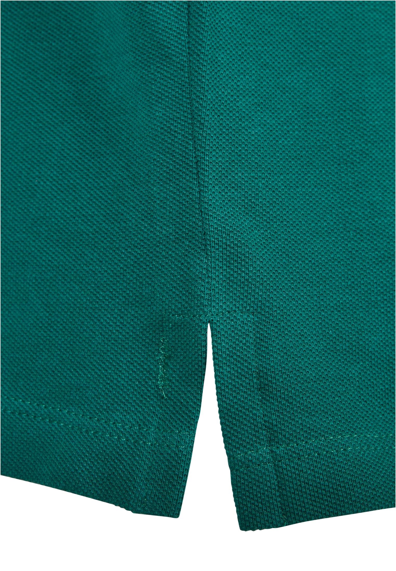 Boxy Zip Pique Tee | green