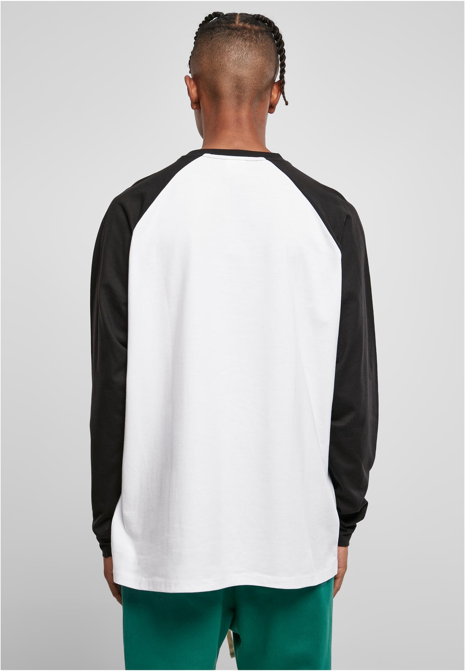 Organic Oversized Raglan Longsleeve | white/black