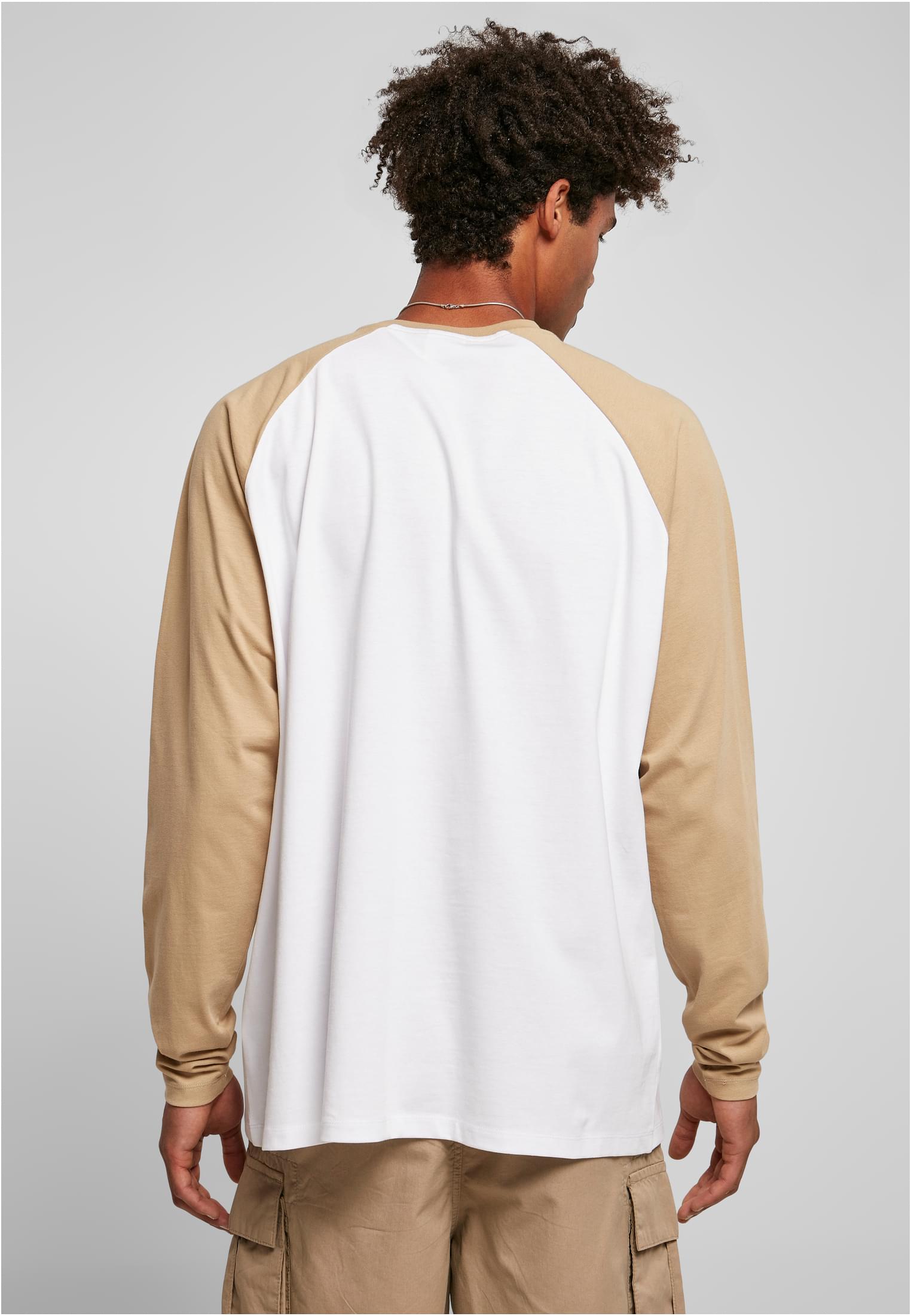 Organic Oversized Raglan Longsleeve | white/unionbeige