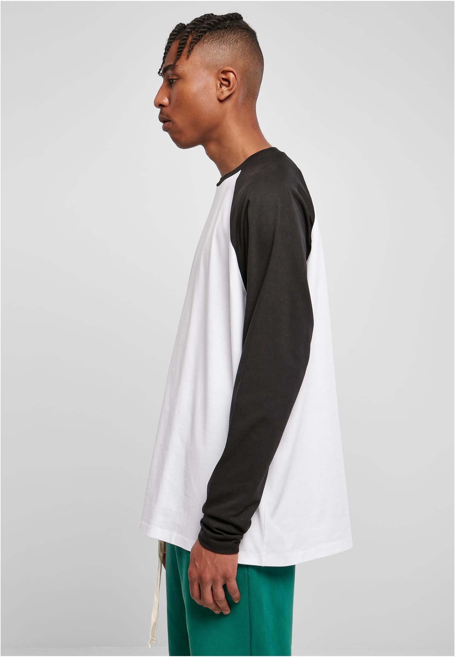 Organic Oversized Raglan Longsleeve | white/black