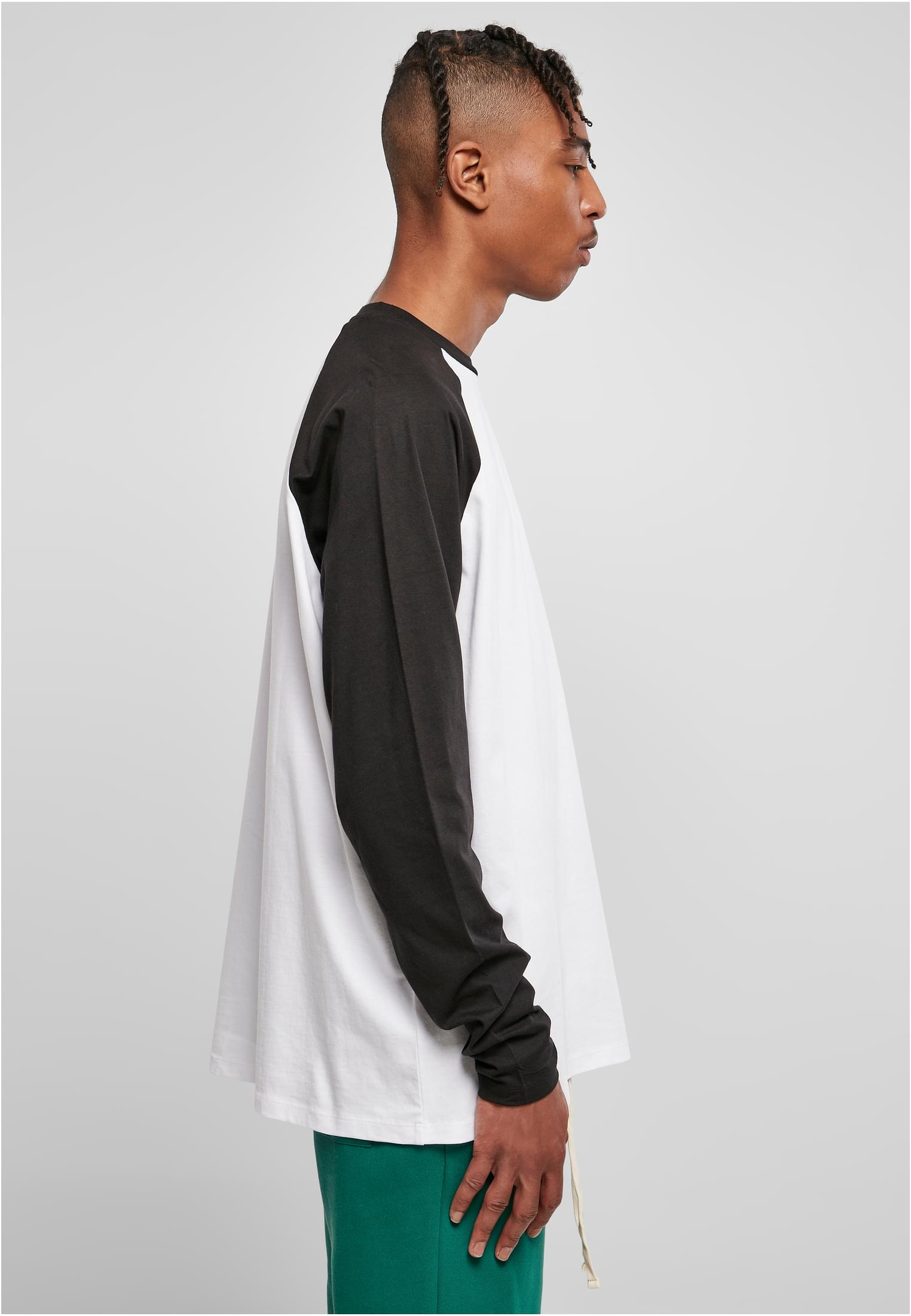 Organic Oversized Raglan Longsleeve | white/black