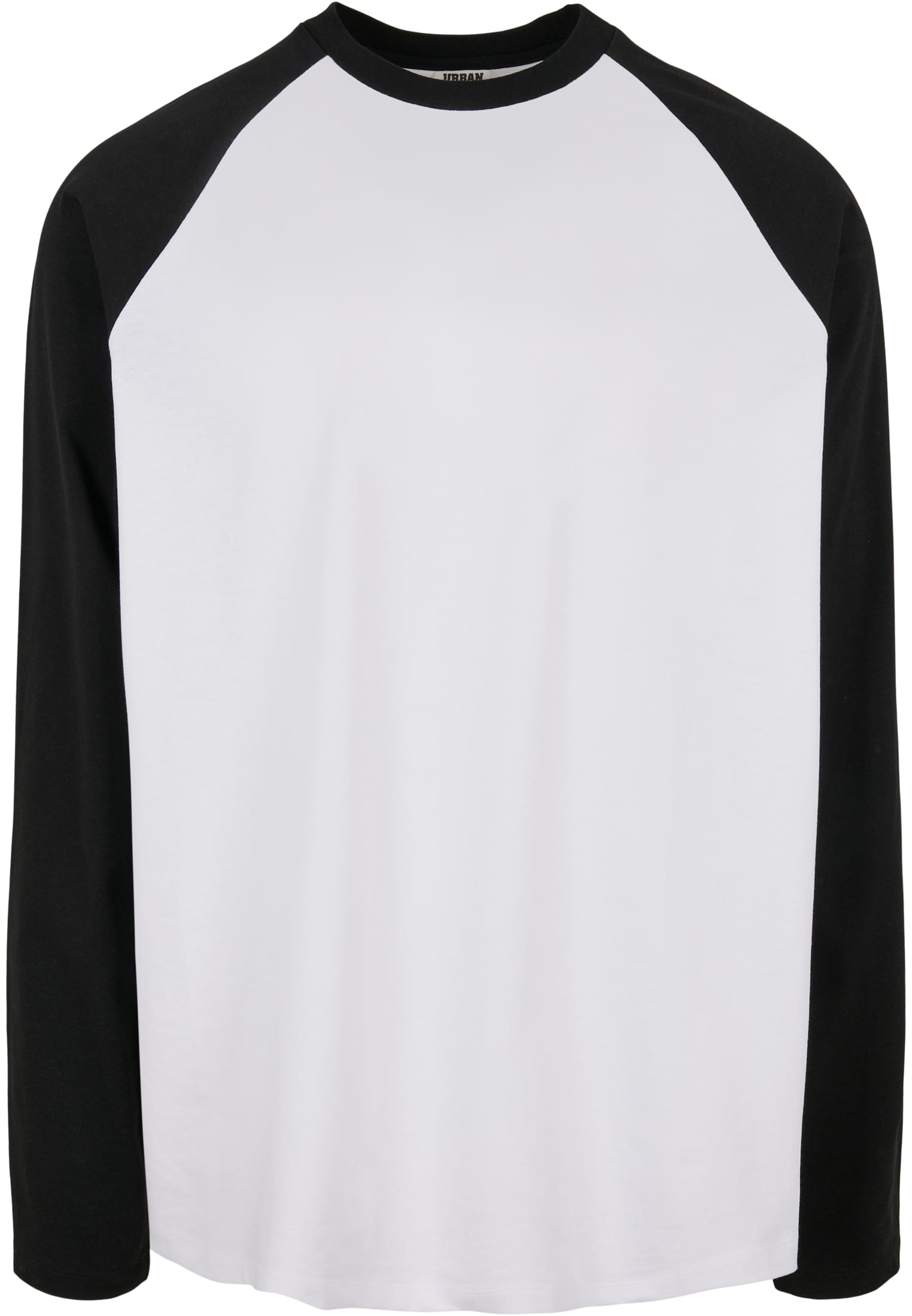 Organic Oversized Raglan Longsleeve | white/black