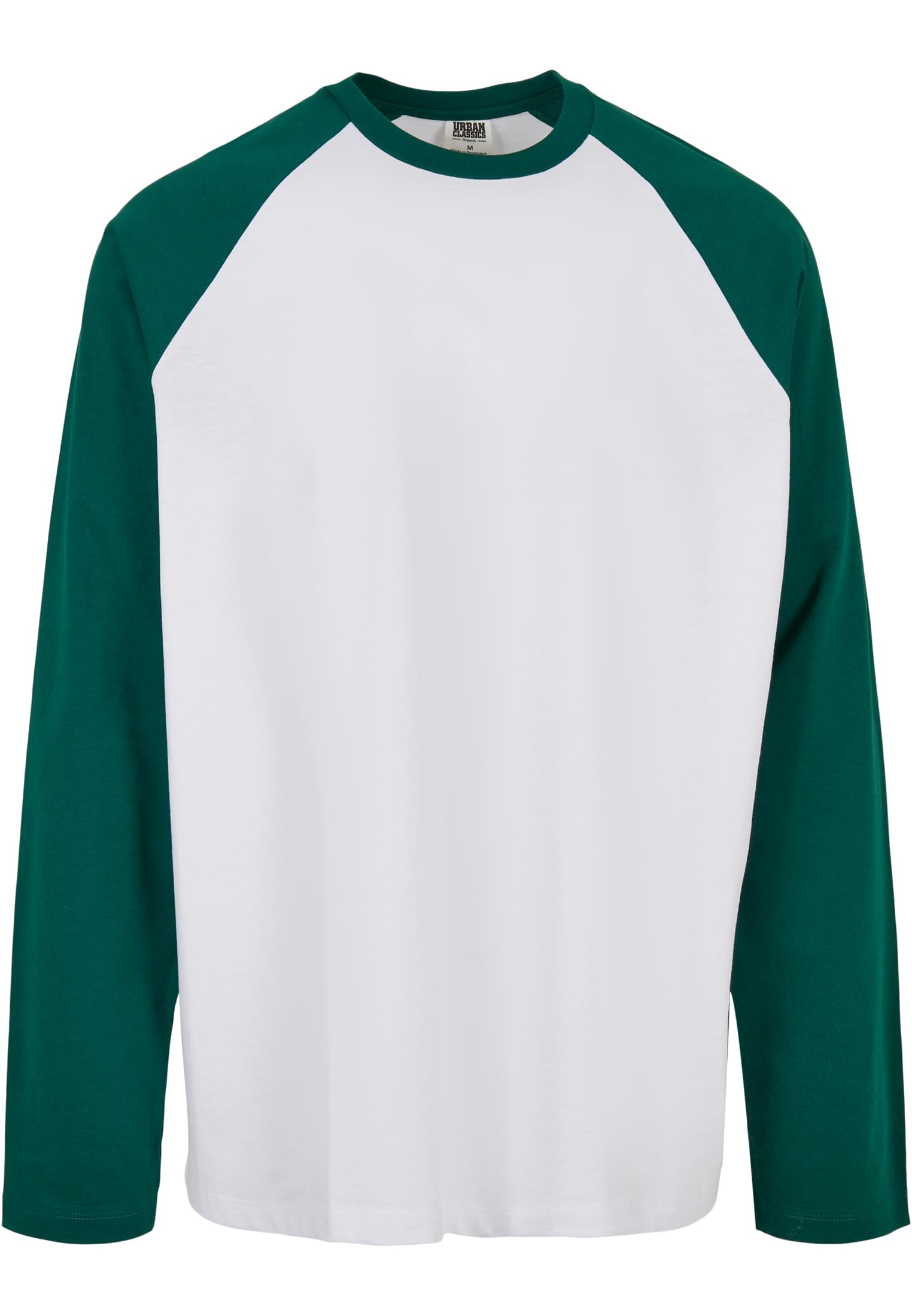 Organic Oversized Raglan Longsleeve | white/green