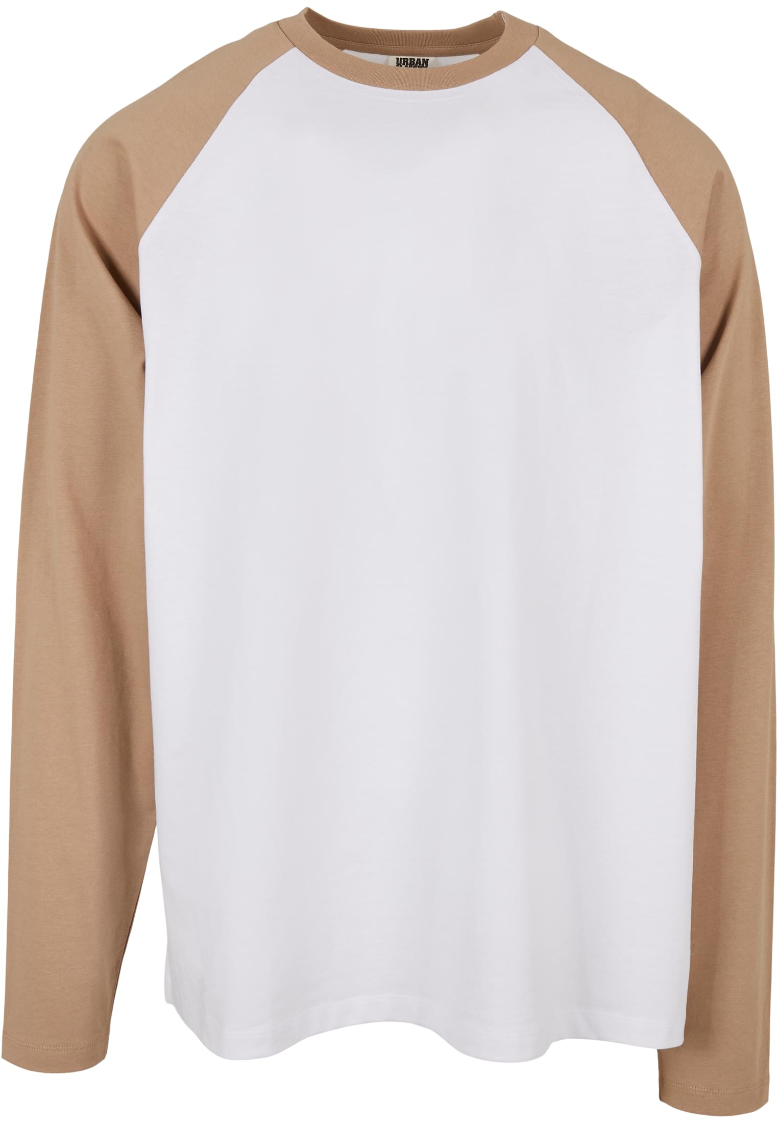 Organic Oversized Raglan Longsleeve | white/unionbeige