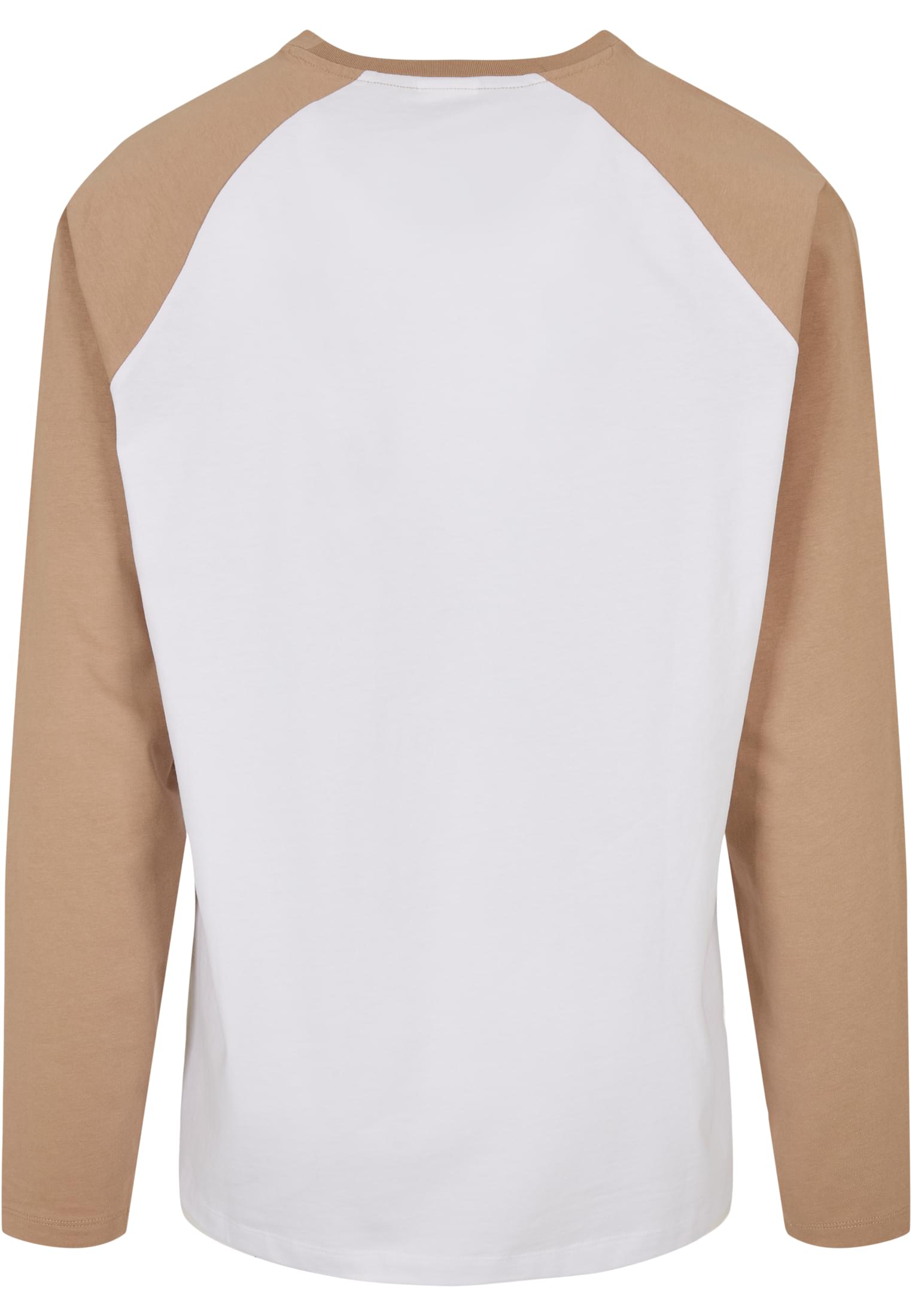 Organic Oversized Raglan Longsleeve | white/unionbeige