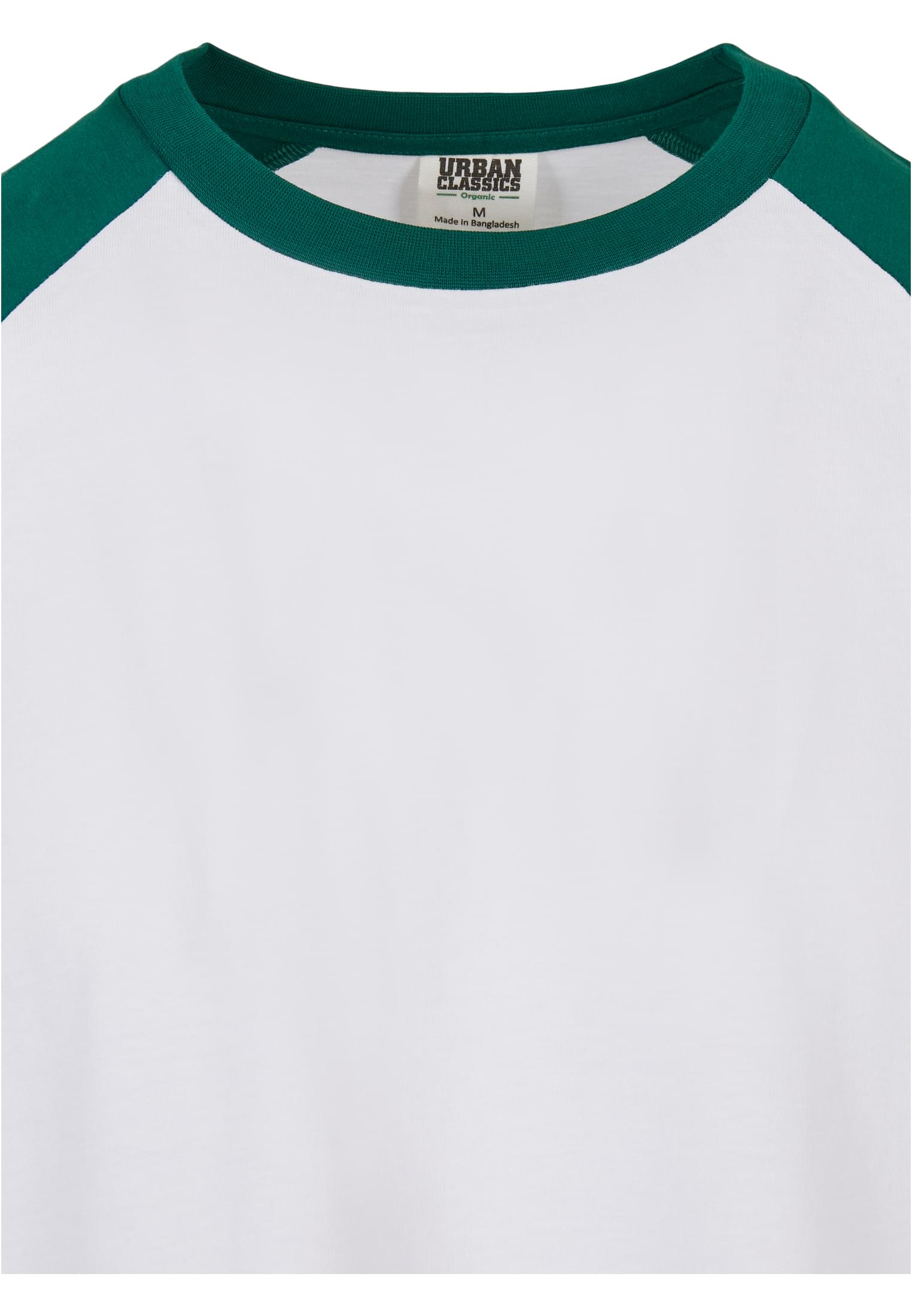 Organic Oversized Raglan Longsleeve | white/green