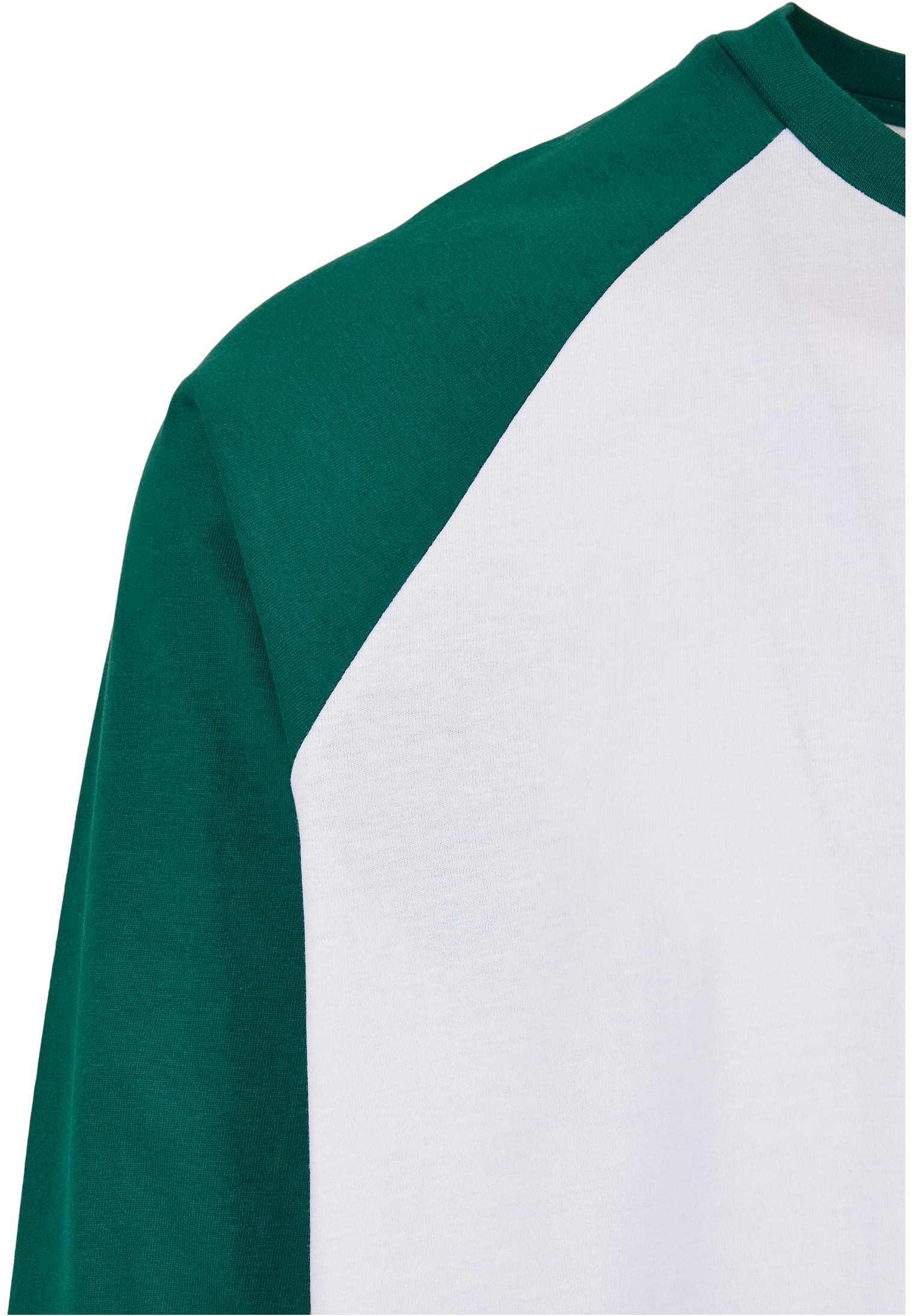 Organic Oversized Raglan Longsleeve | white/green