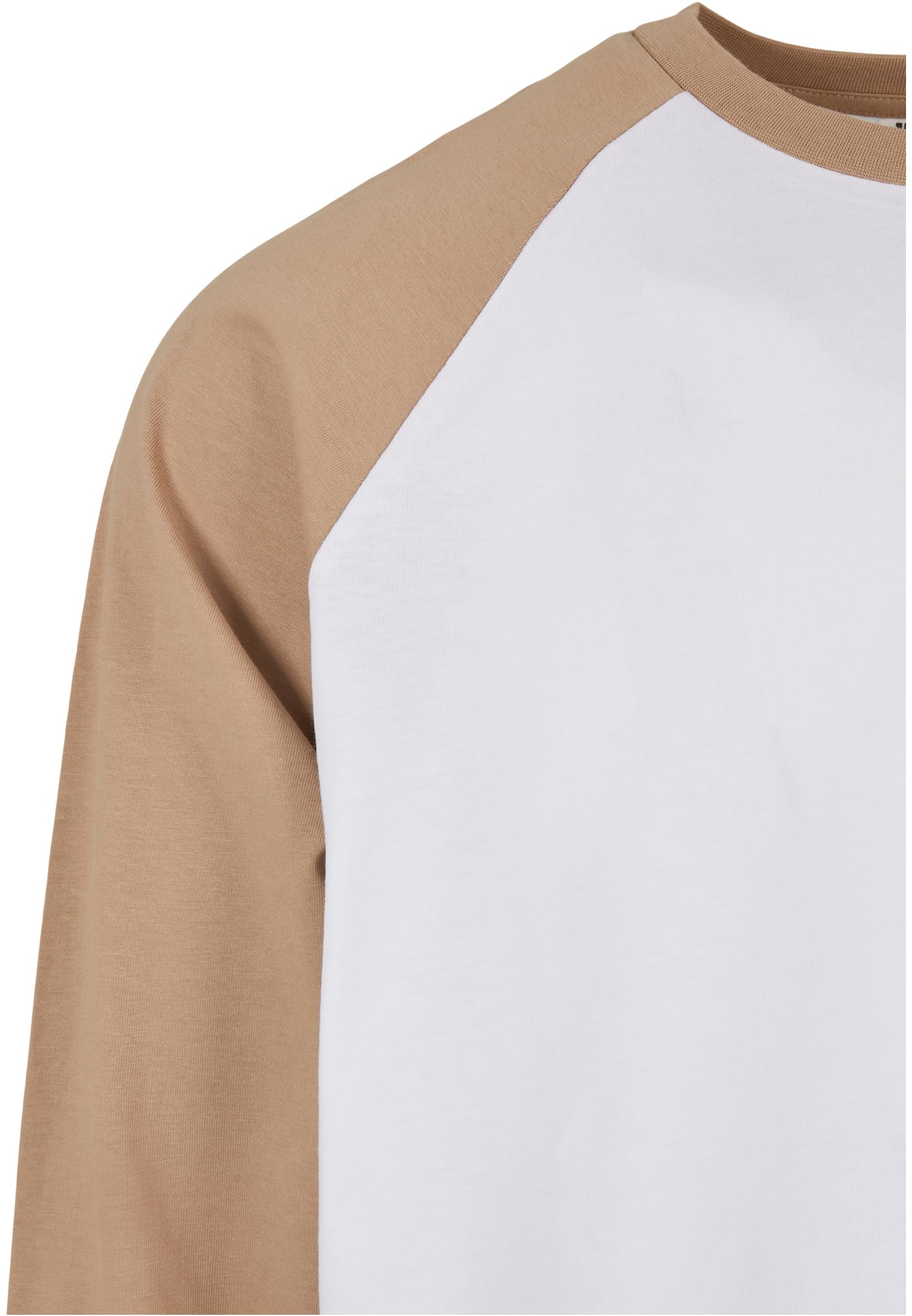 Organic Oversized Raglan Longsleeve | white/unionbeige