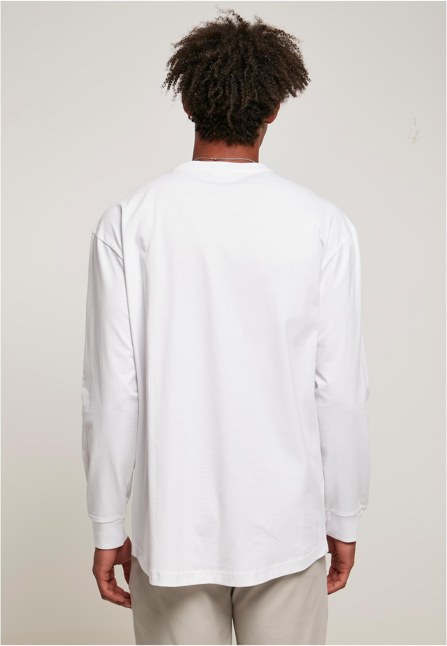 Recycled Curved Shoulder Longsleeve | white