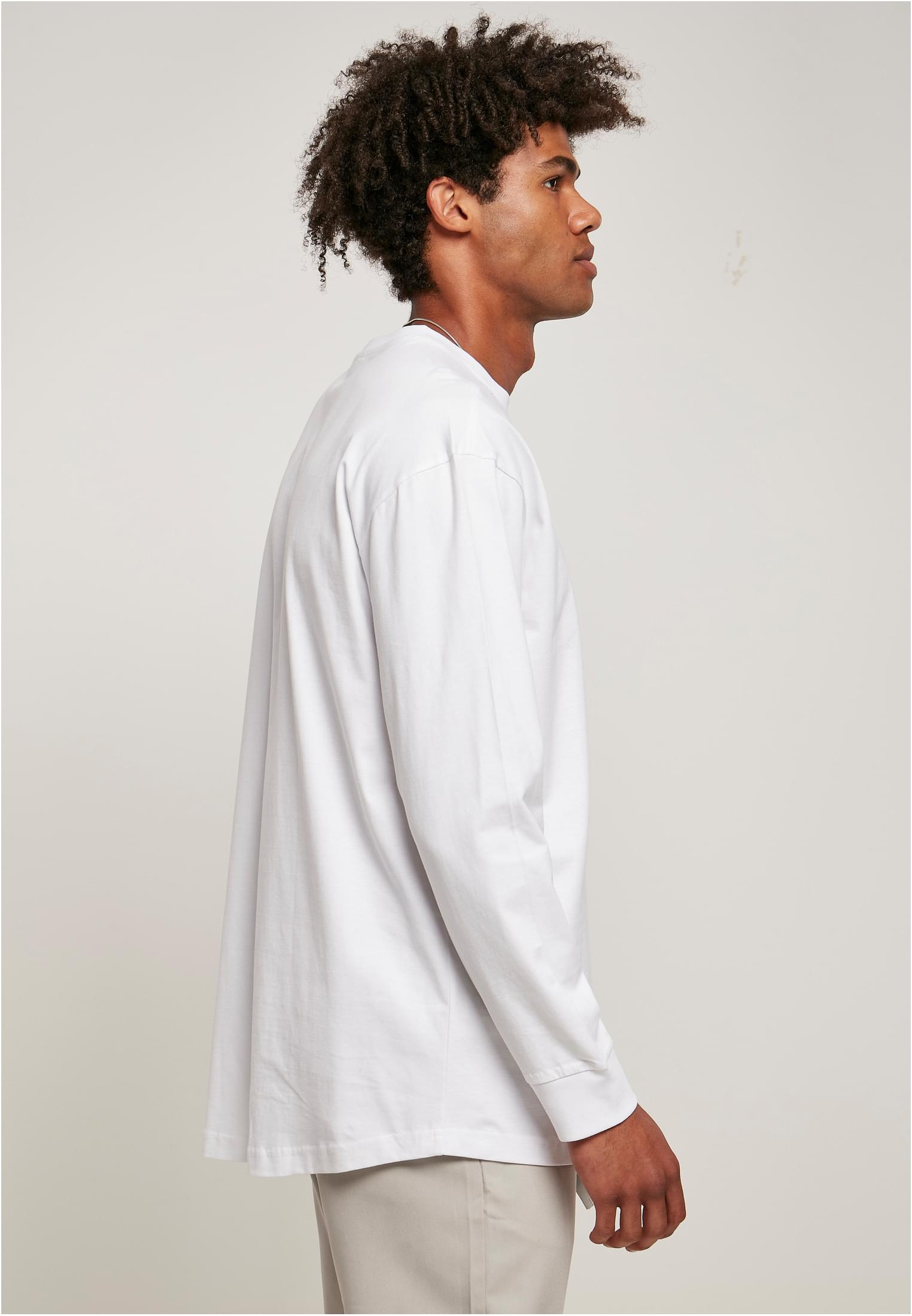 Recycled Curved Shoulder Longsleeve | white