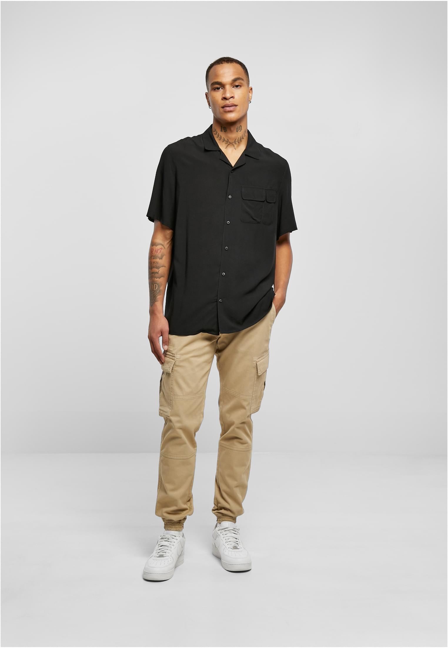 Viscose Camp Shirt | black