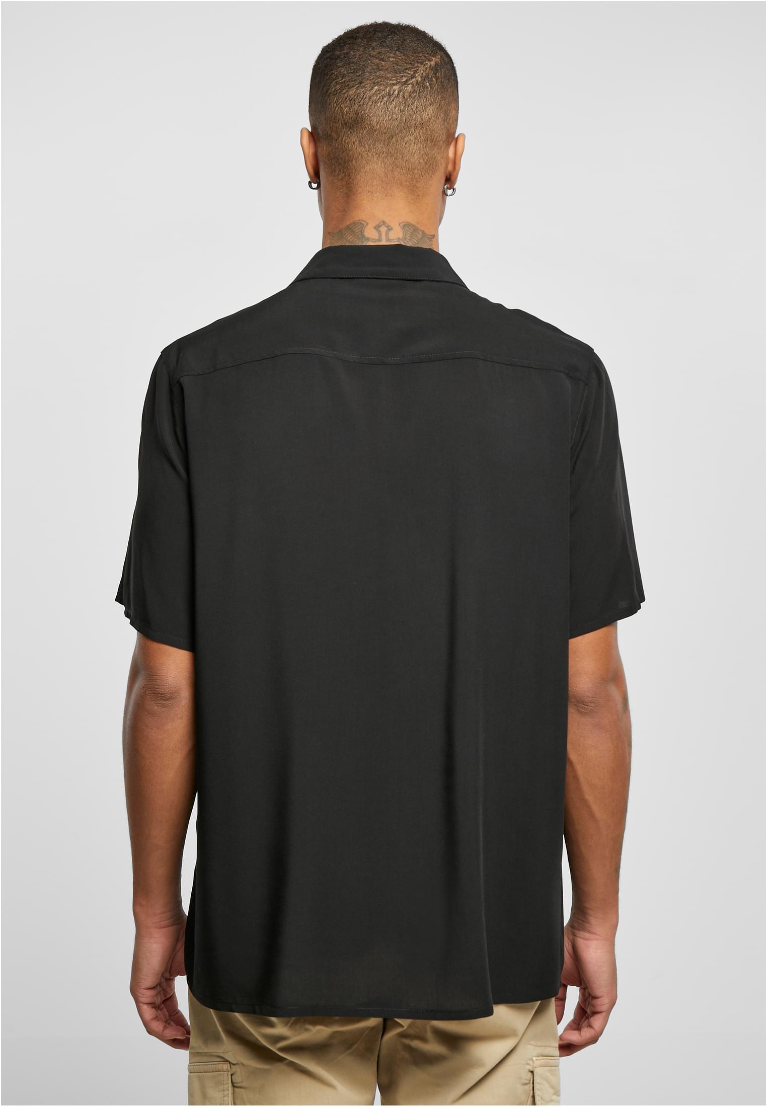 Viscose Camp Shirt | black