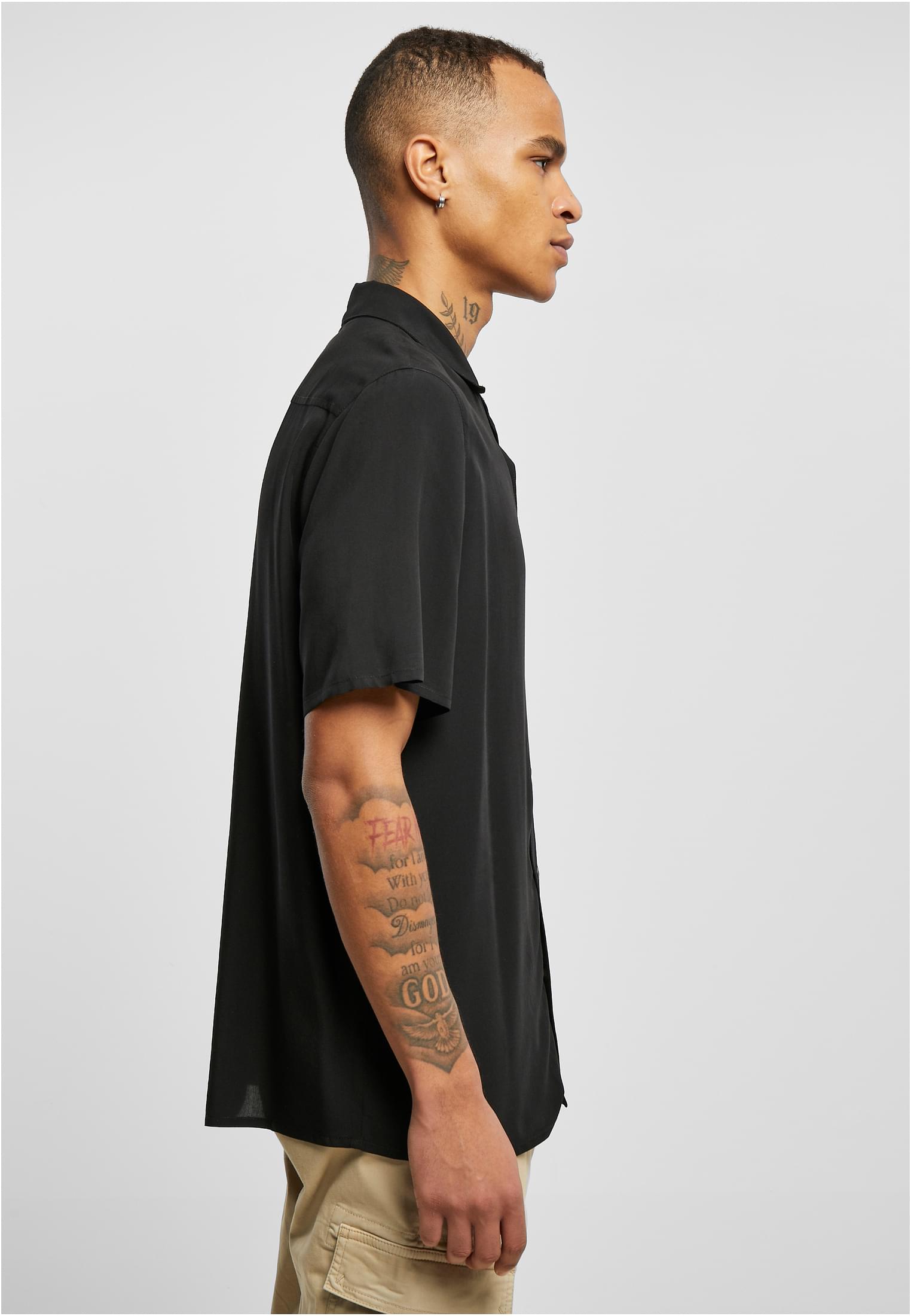 Viscose Camp Shirt | black