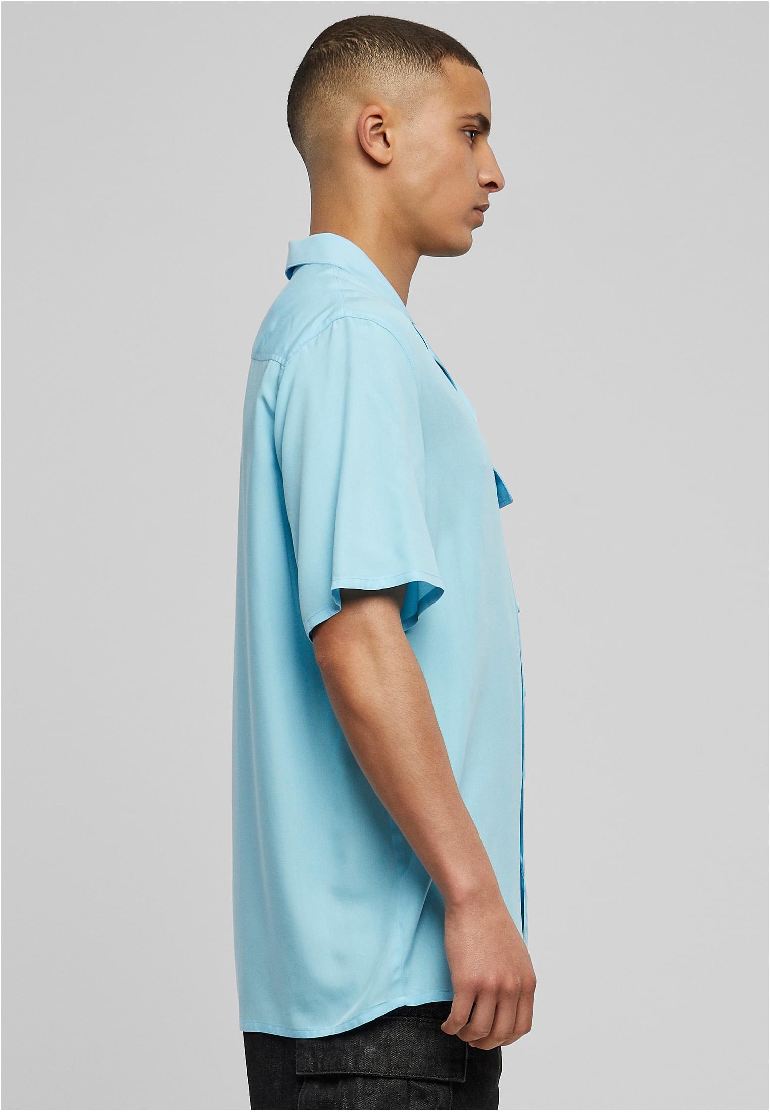 Viscose Camp Shirt | balticblue