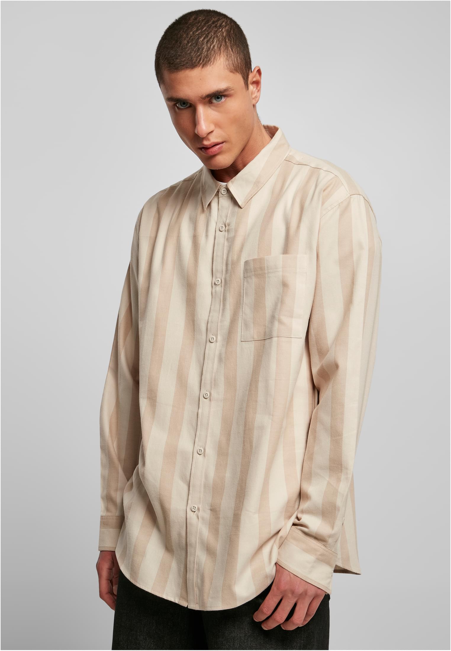 Striped Shirt | unionbeige/softseagrass