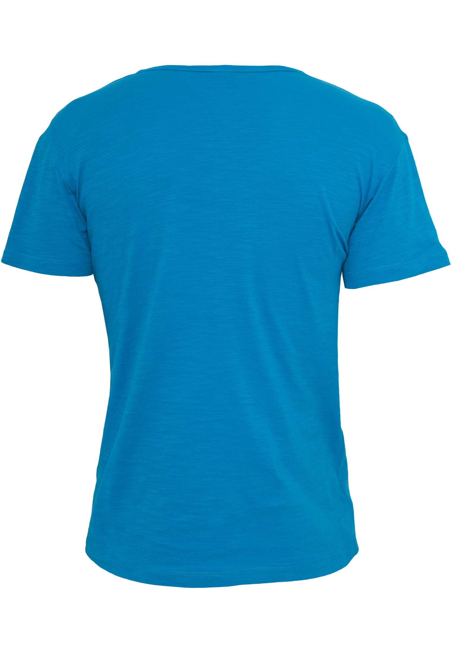 Slub Y-Neck Henley | turquoise