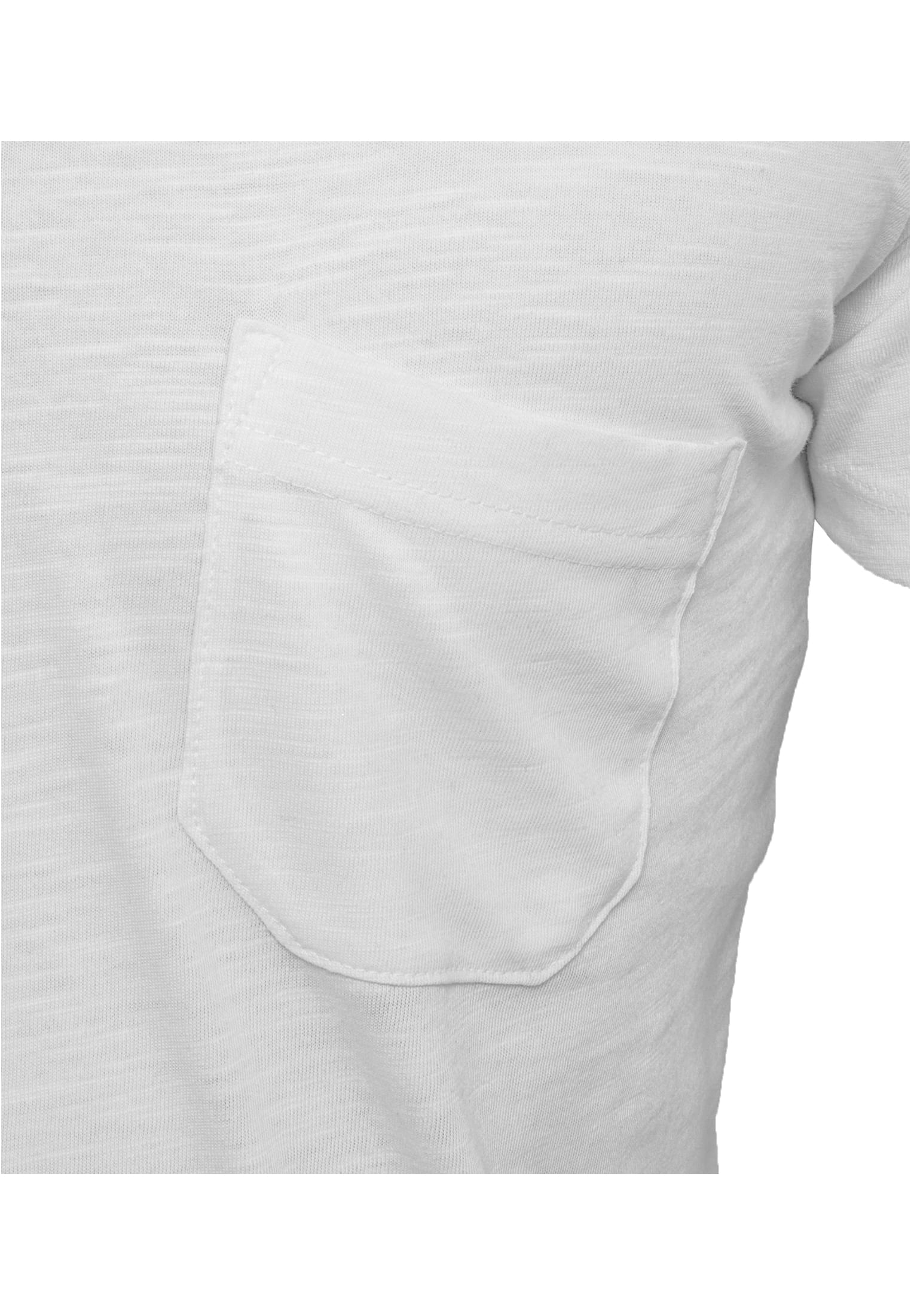 Slub Y-Neck Henley | white