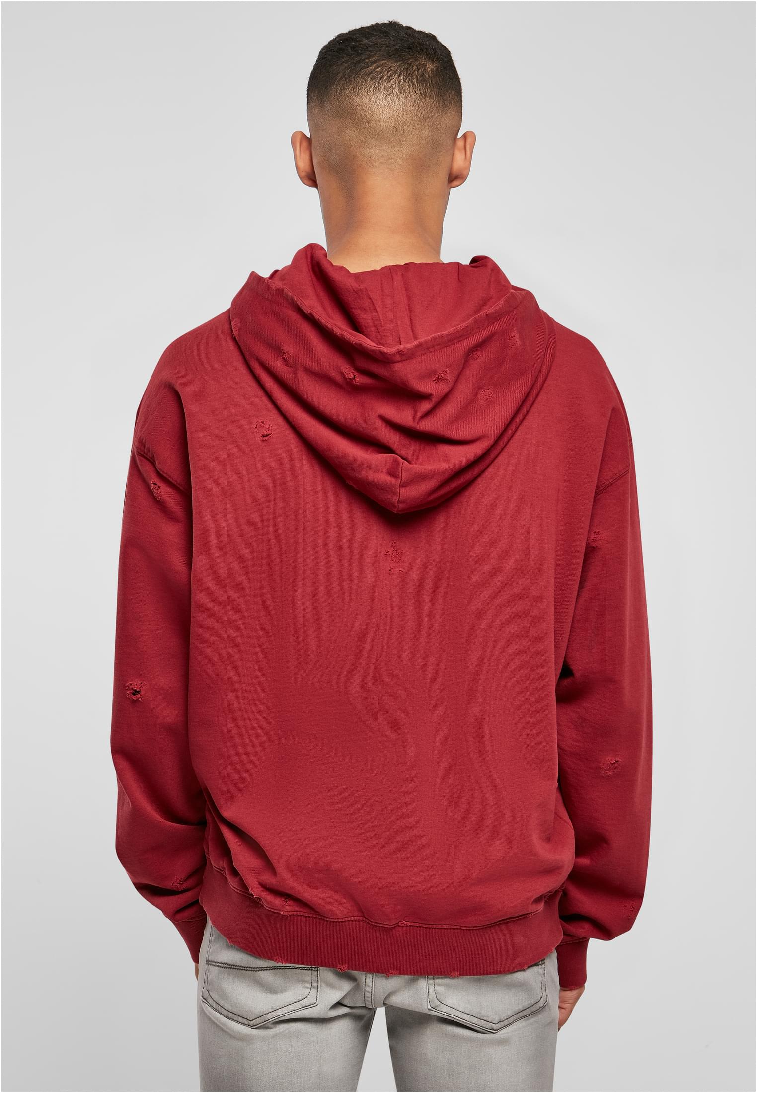 Distressed Hoody | bloodstone