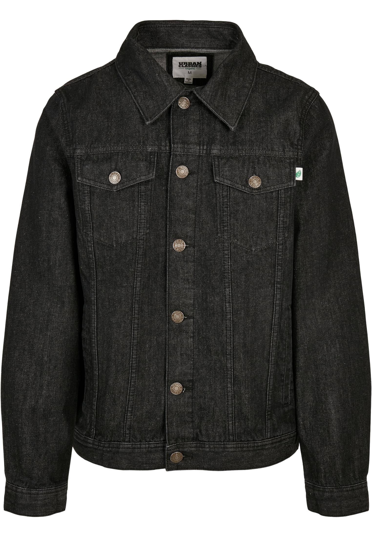 Organic Basic Denim Jacket | black washed