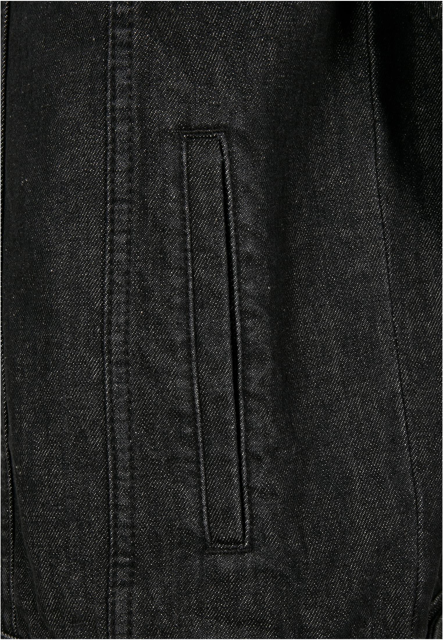 Organic Basic Denim Jacket | black washed