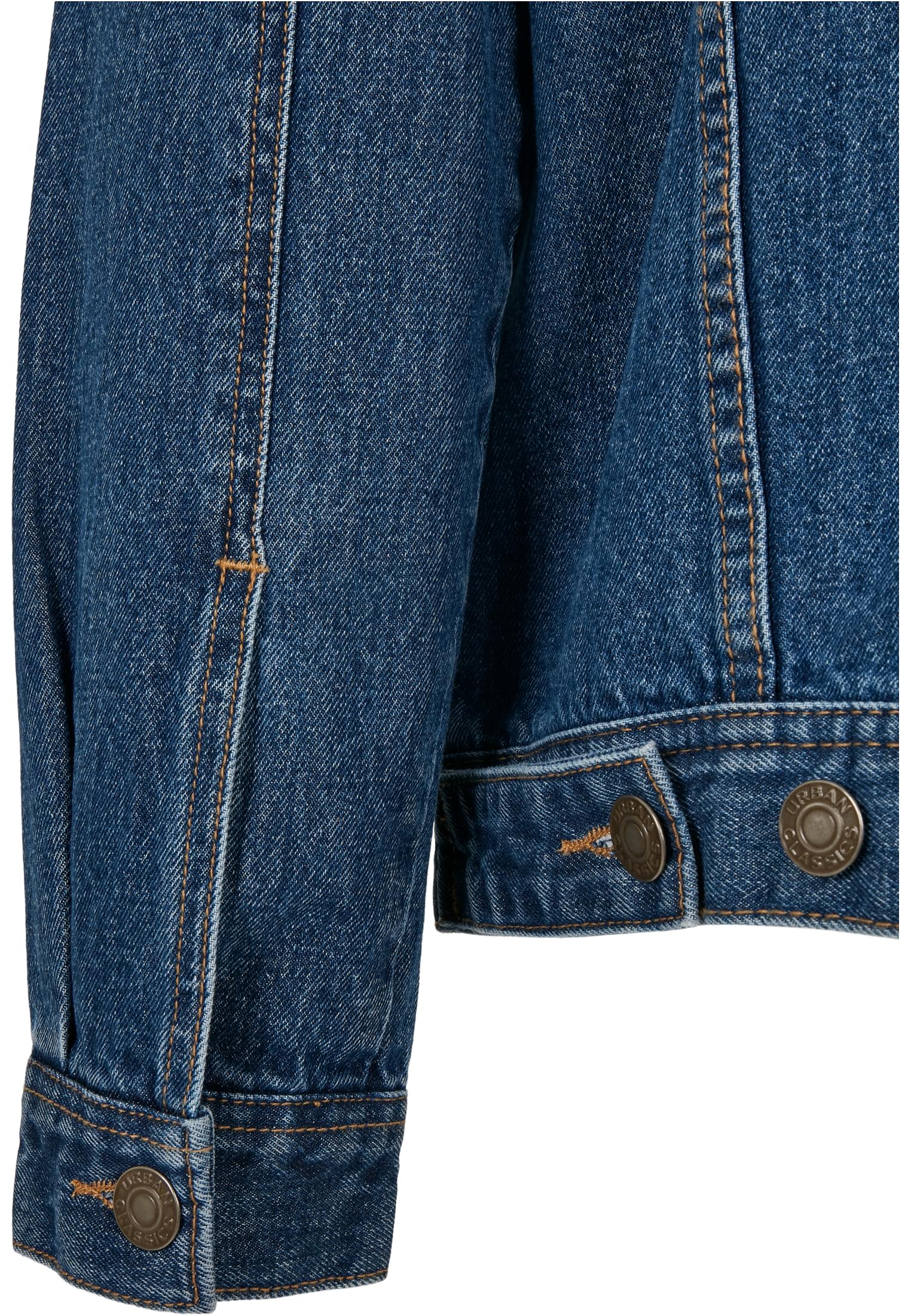 Organic Basic Denim Jacket | mid indigo washed