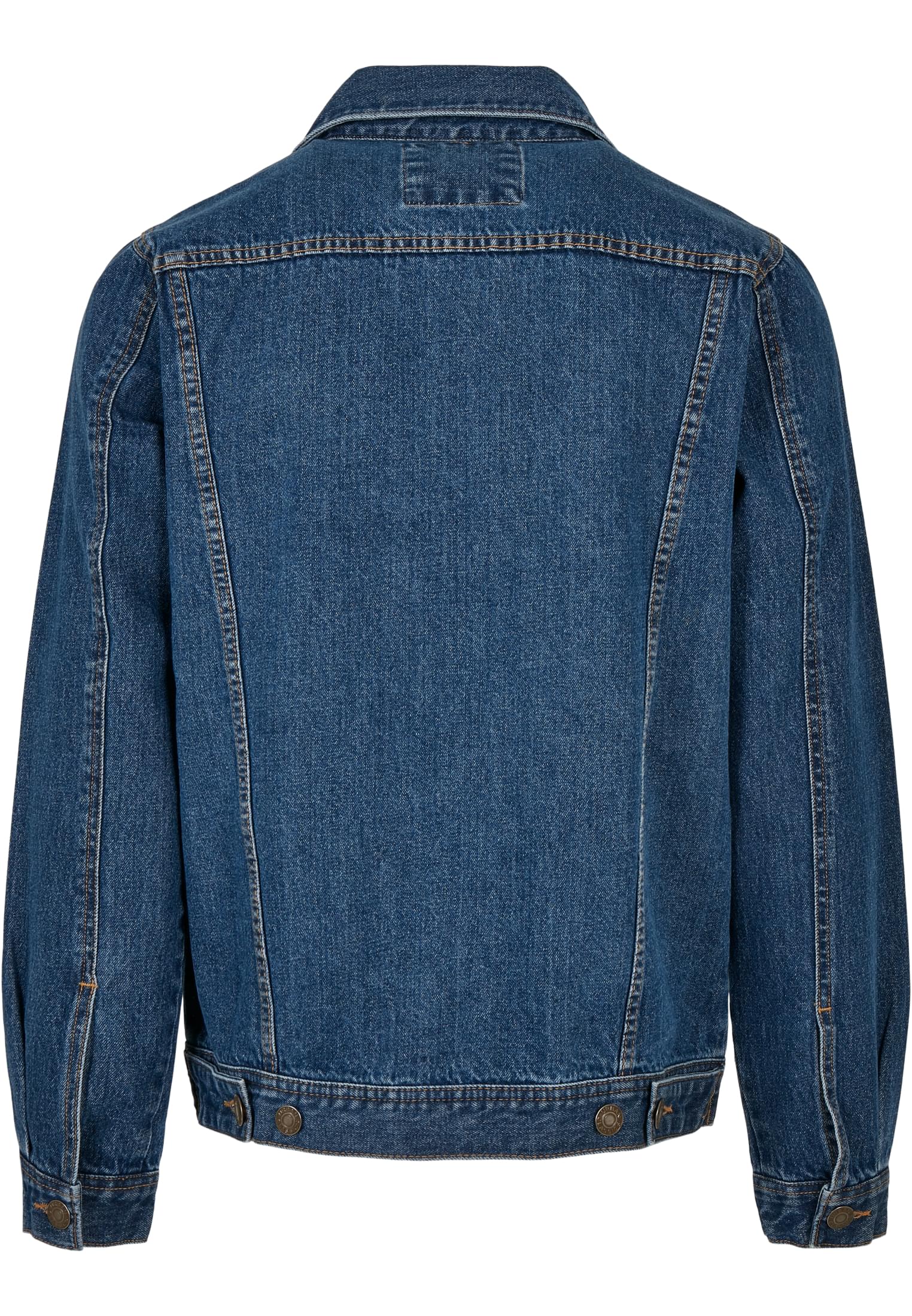 Organic Basic Denim Jacket | mid indigo washed