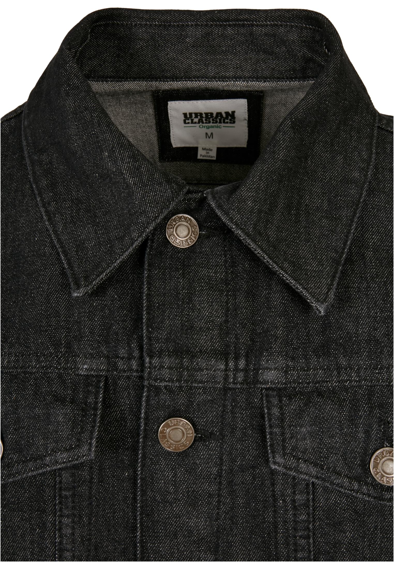 Organic Basic Denim Jacket | black washed