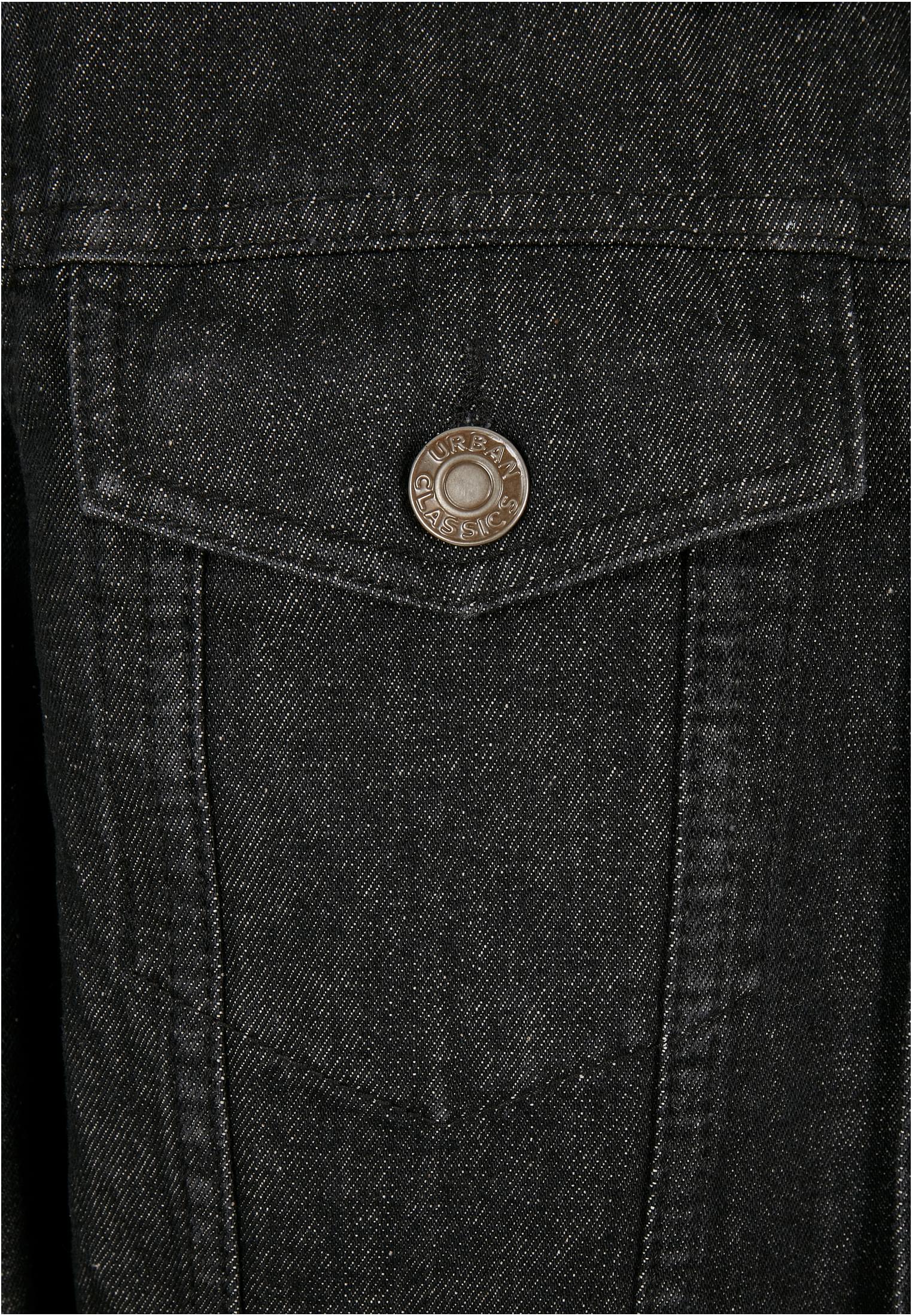 Organic Basic Denim Jacket | black washed