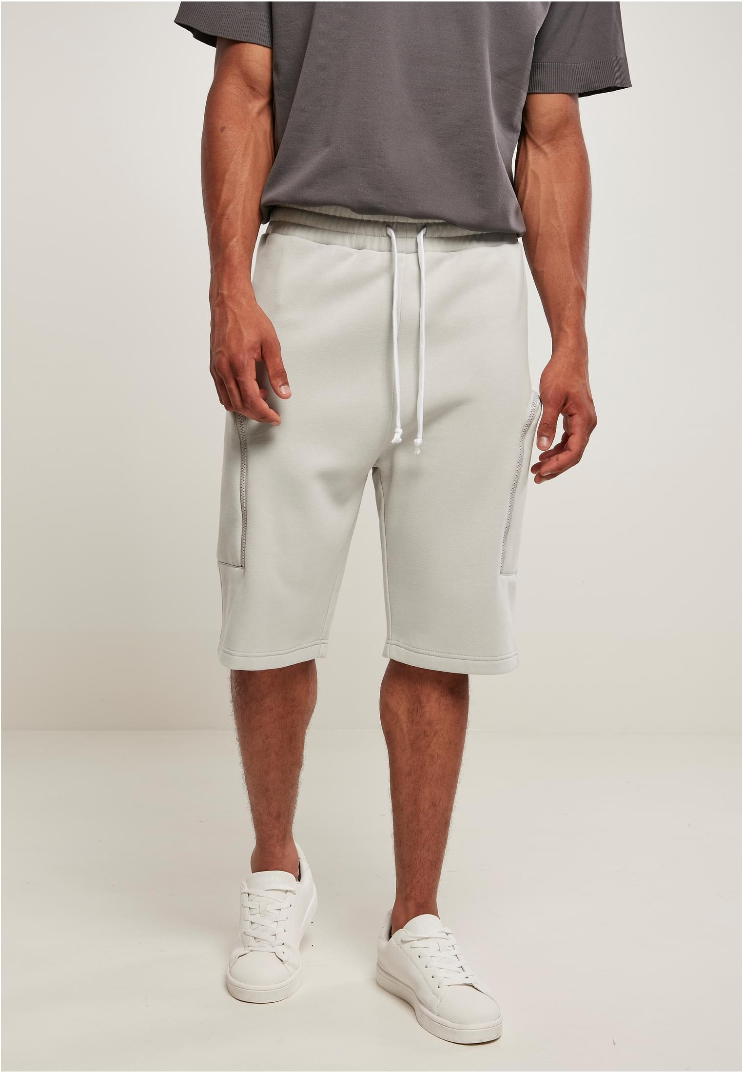 Low Crotch Cargo Sweat Shorts | lightasphalt