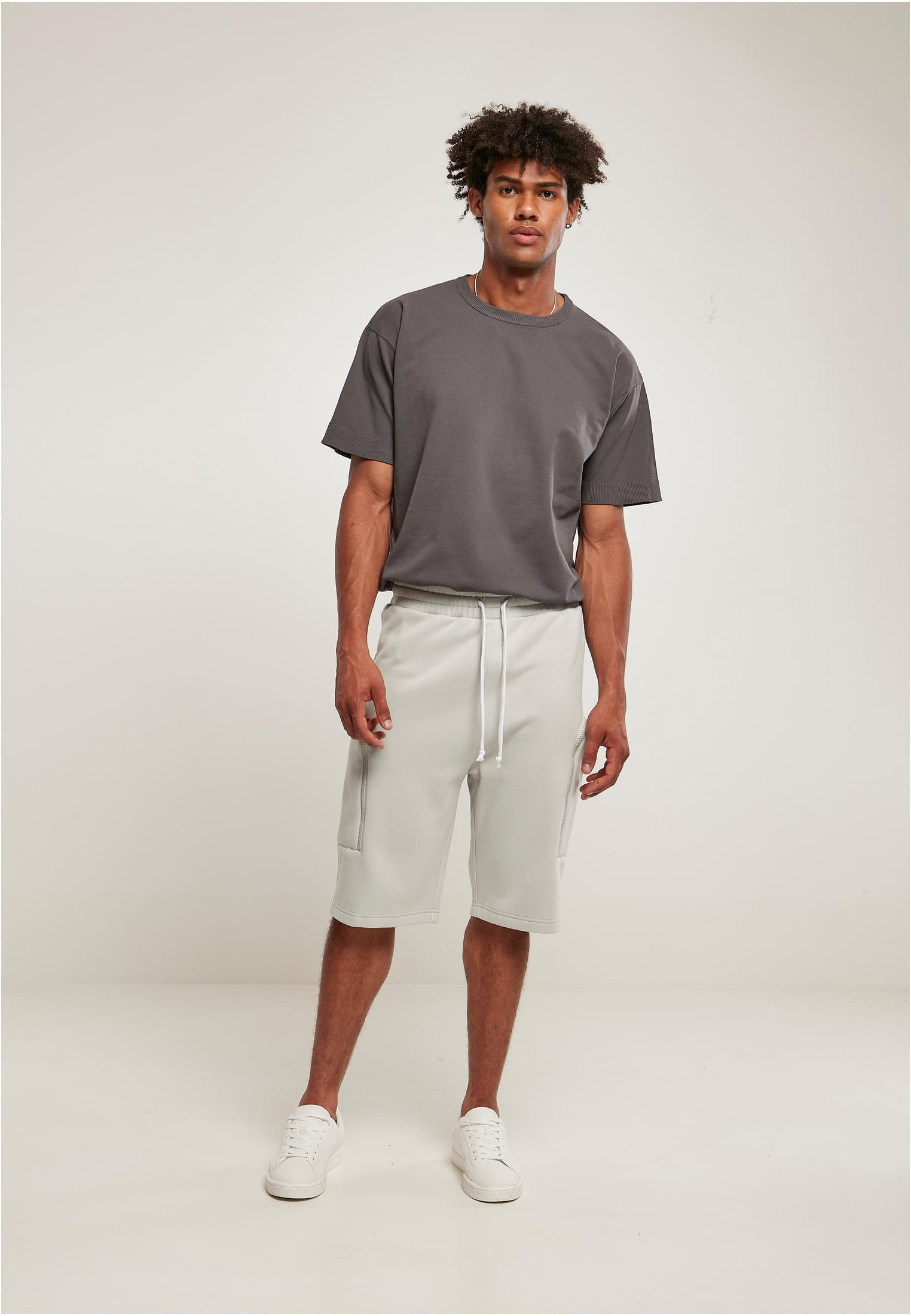 Low Crotch Cargo Sweat Shorts | lightasphalt