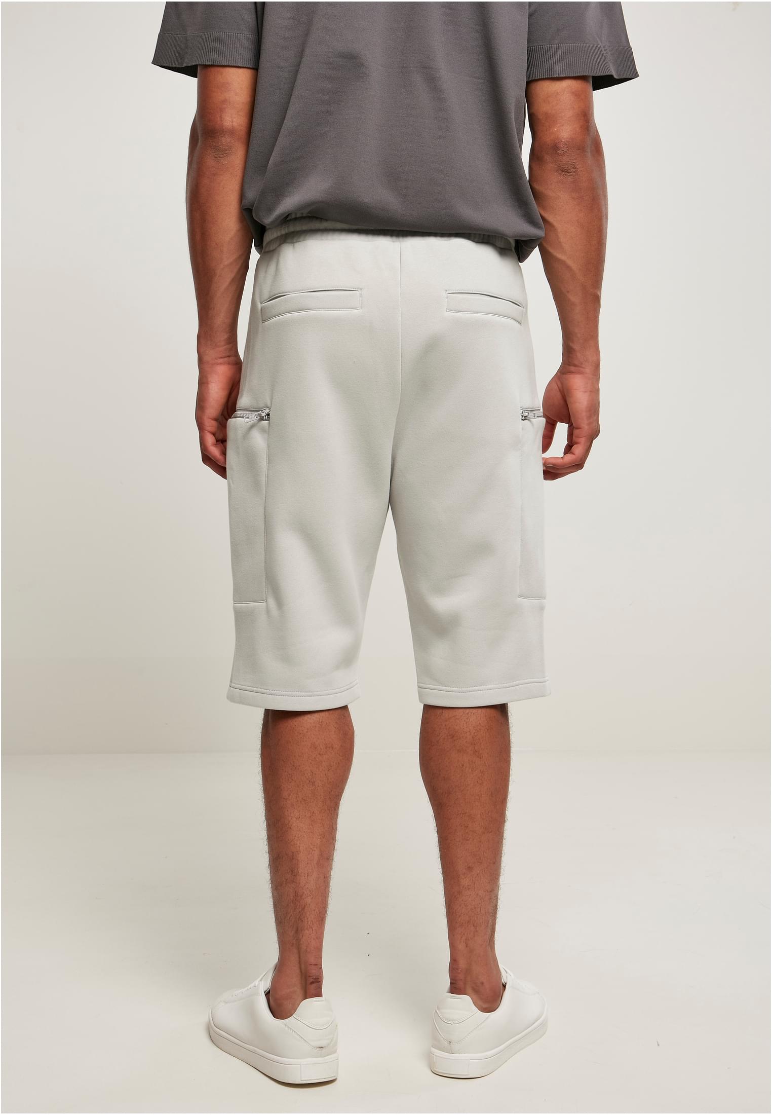 Low Crotch Cargo Sweat Shorts | lightasphalt