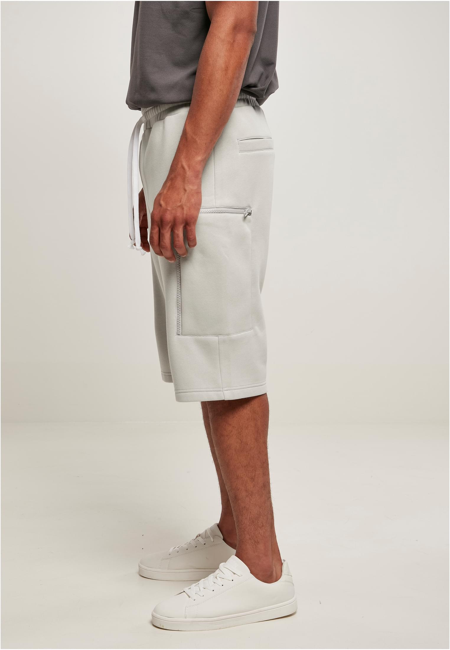 Low Crotch Cargo Sweat Shorts | lightasphalt