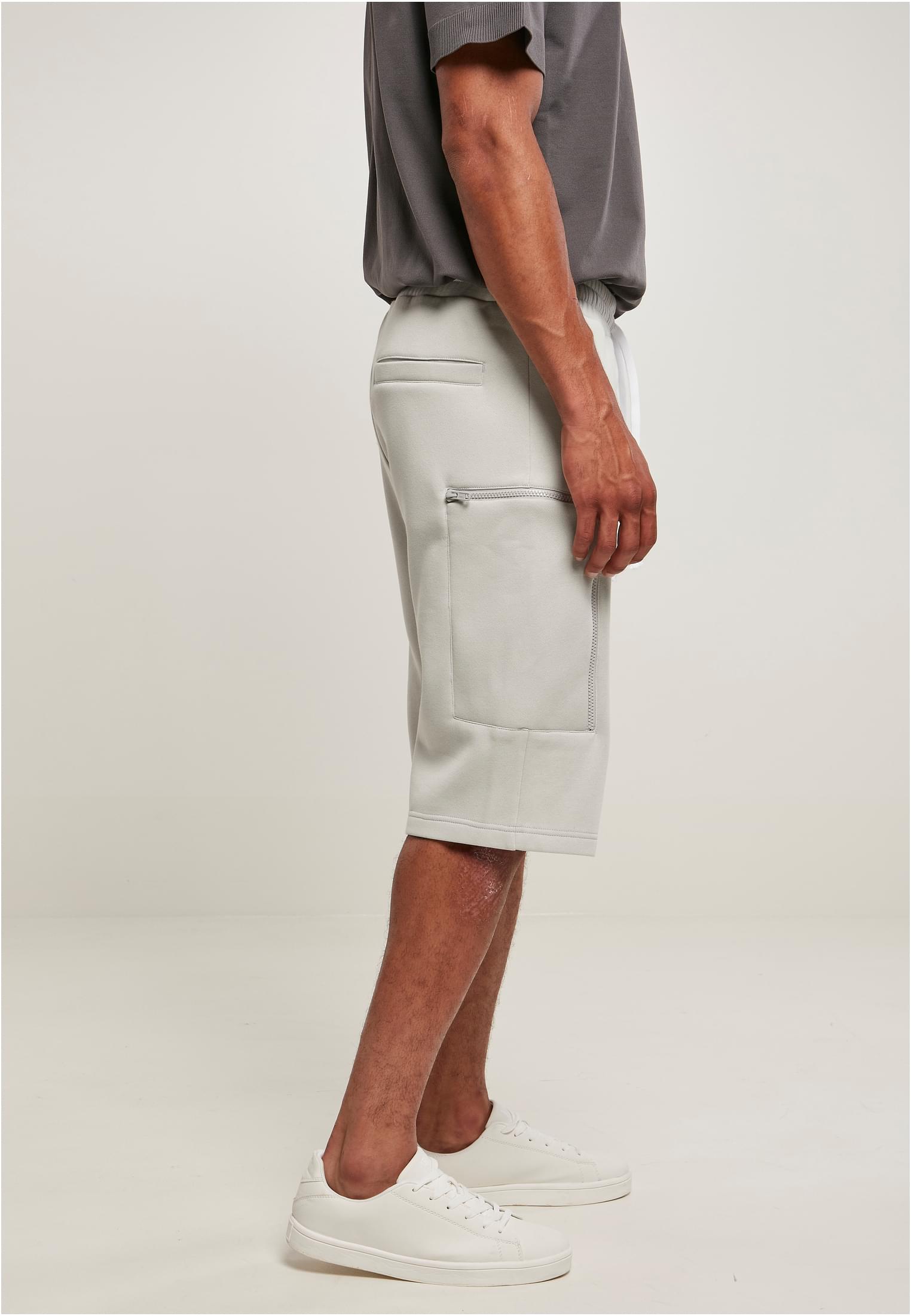 Low Crotch Cargo Sweat Shorts | lightasphalt