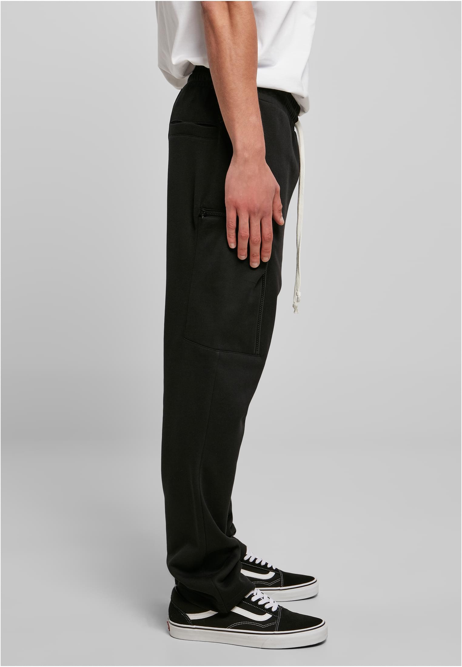 Low Crotch Cargo Sweatpants | black