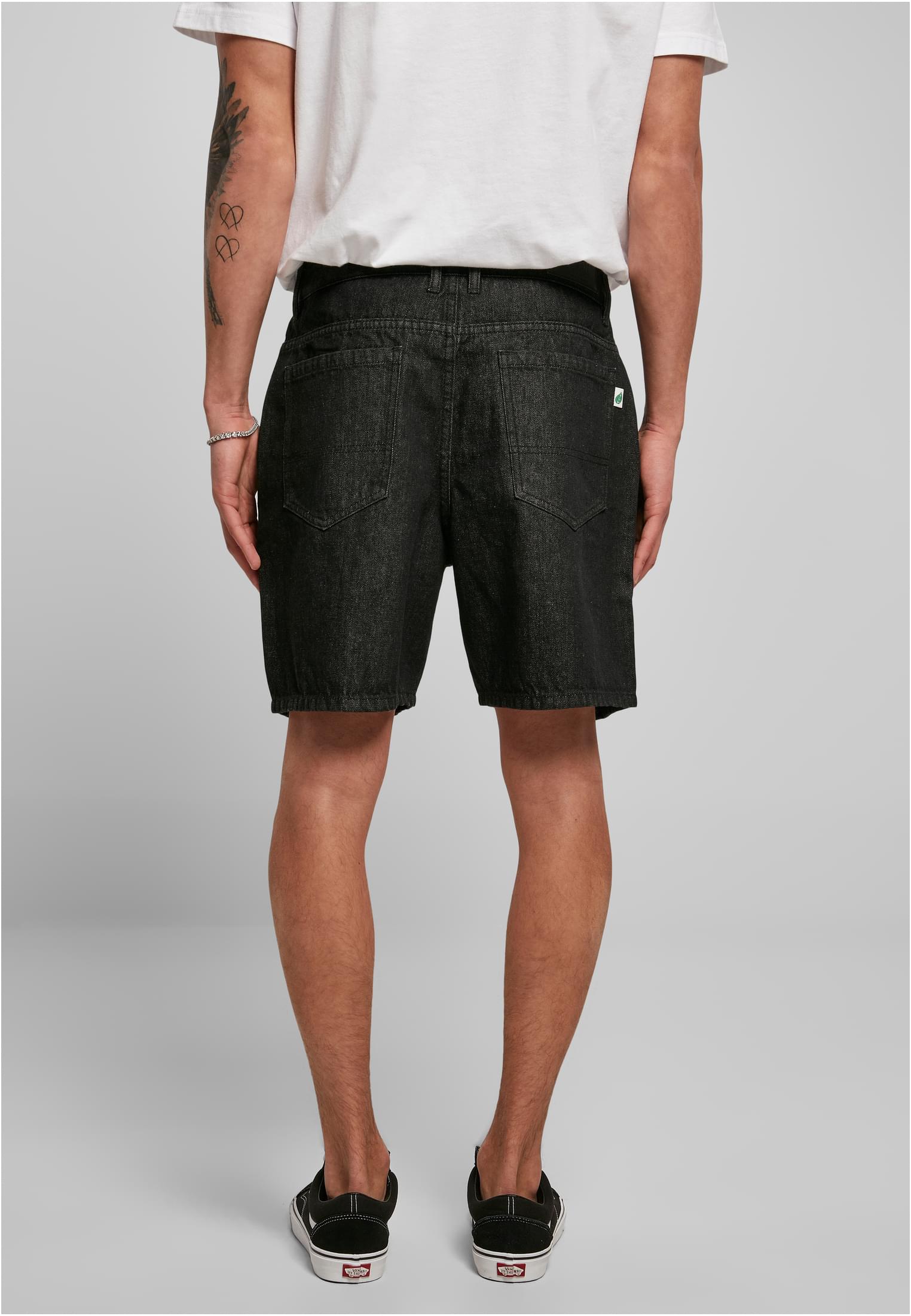 Organic Denim Bermuda Shorts | black washed