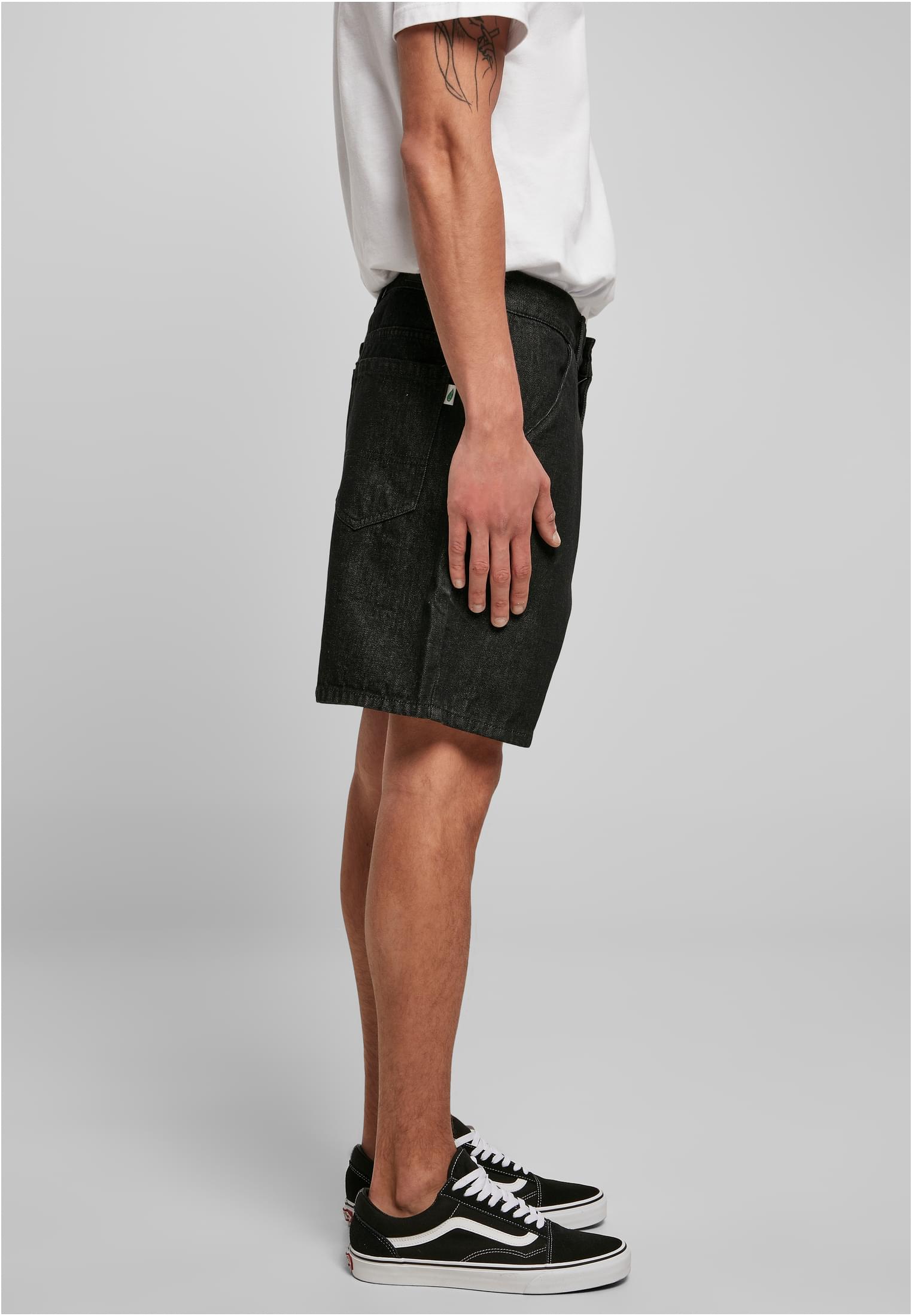 Organic Denim Bermuda Shorts | black washed