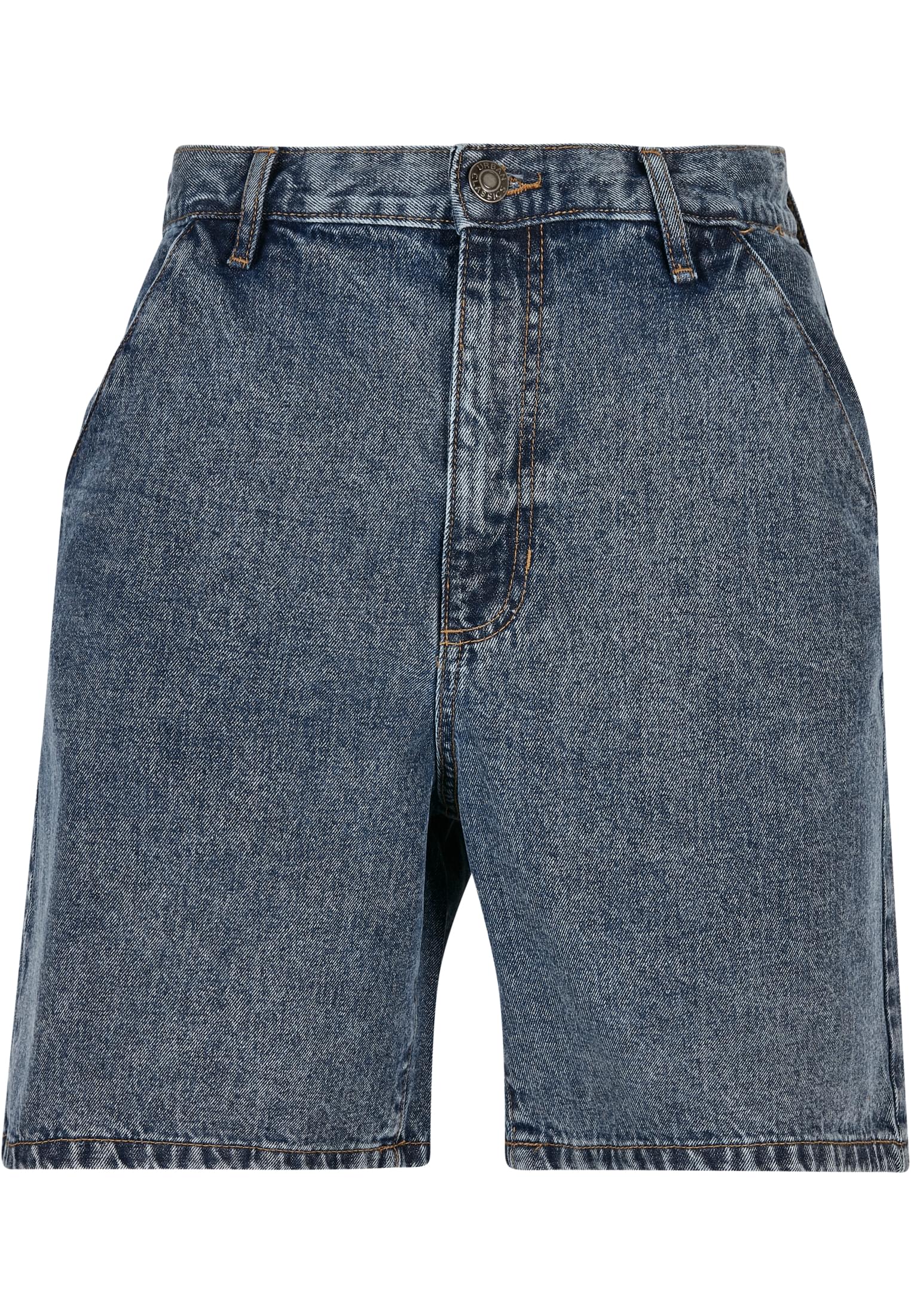 Organic Denim Bermuda Shorts | light skyblue acid washed