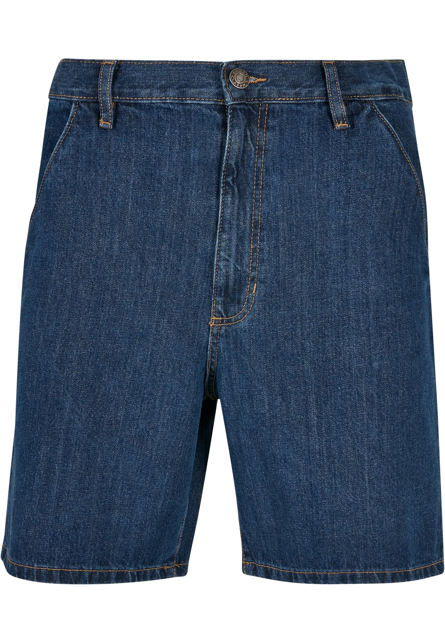 Organic Denim Bermuda Shorts | mid indigo washed