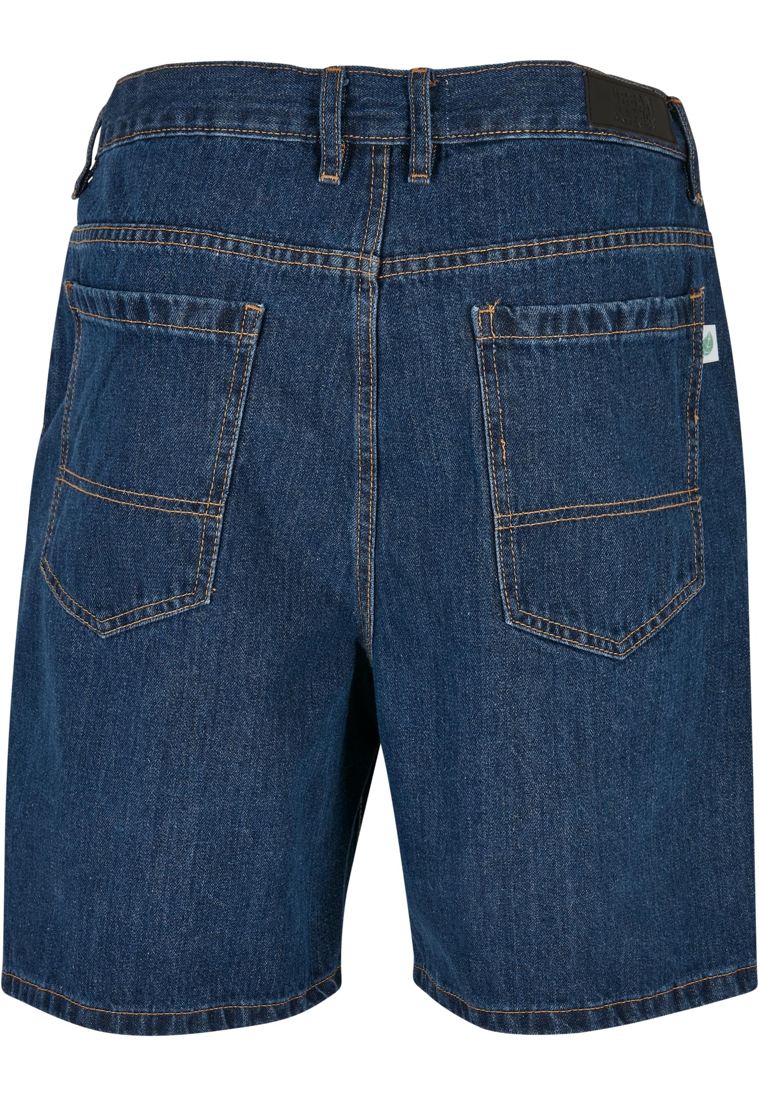 Organic Denim Bermuda Shorts | mid indigo washed