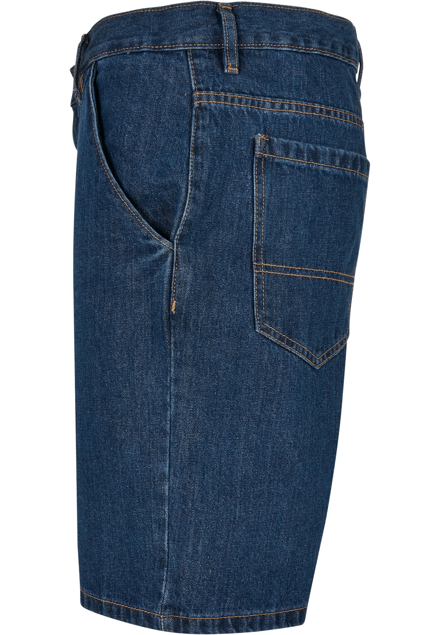 Organic Denim Bermuda Shorts | mid indigo washed