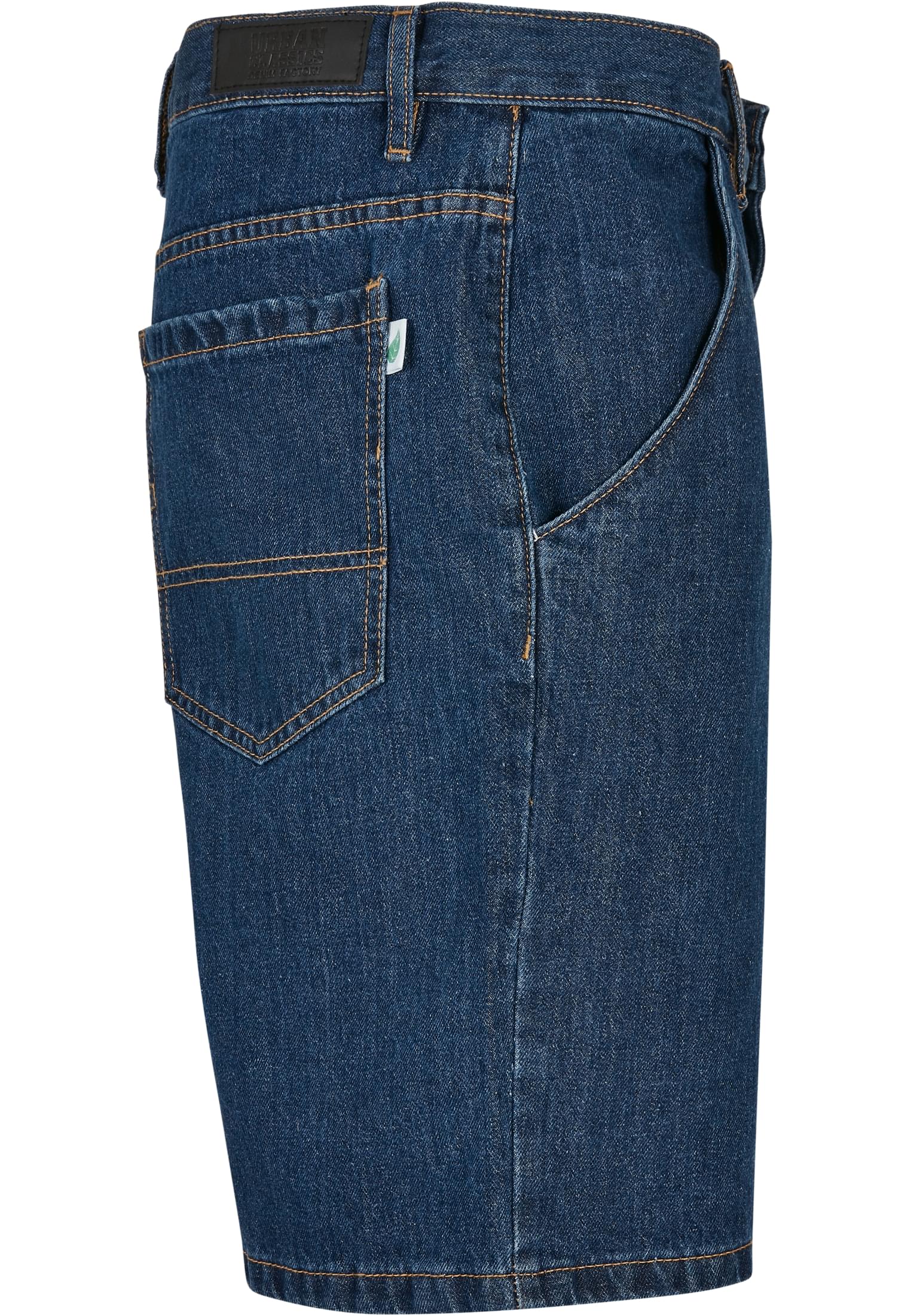 Organic Denim Bermuda Shorts | mid indigo washed