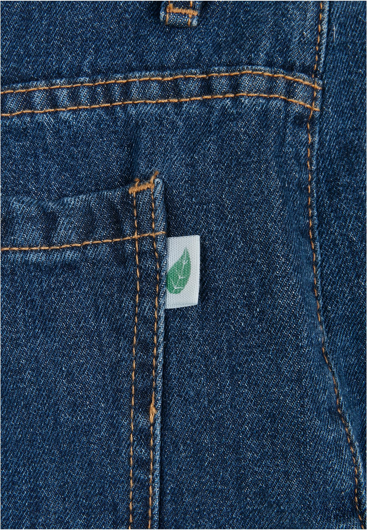 Organic Denim Bermuda Shorts | mid indigo washed