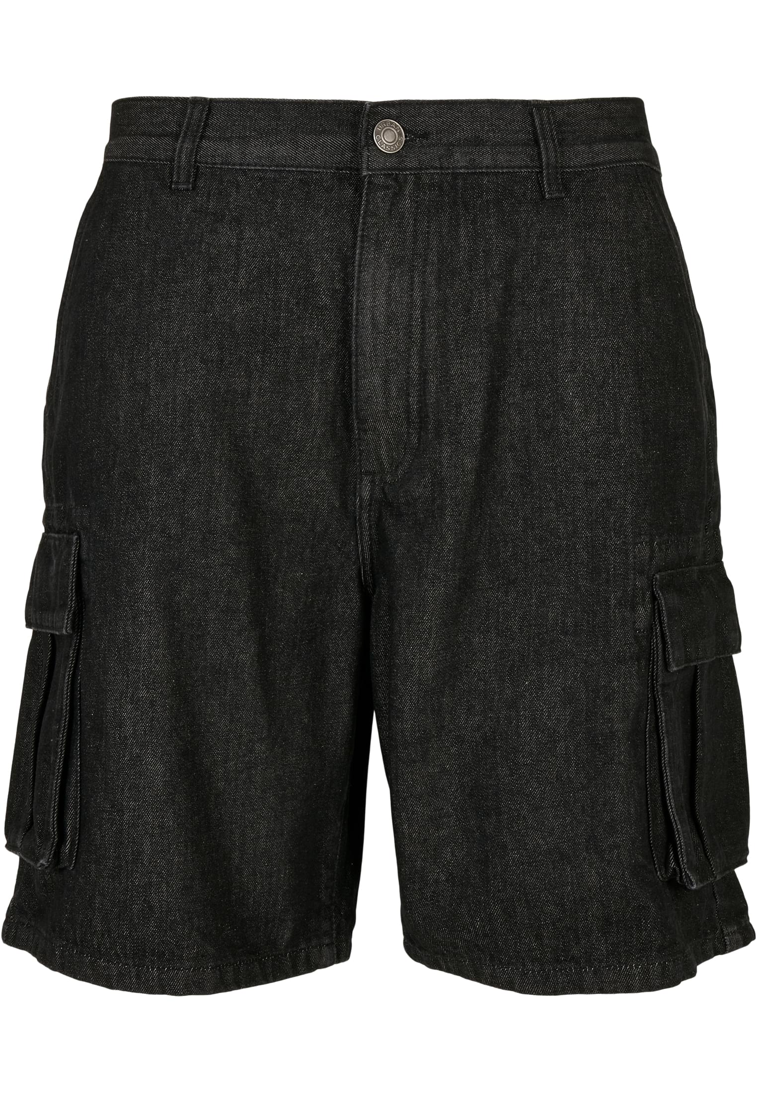 Organic Denim Cargo Shorts | black washed