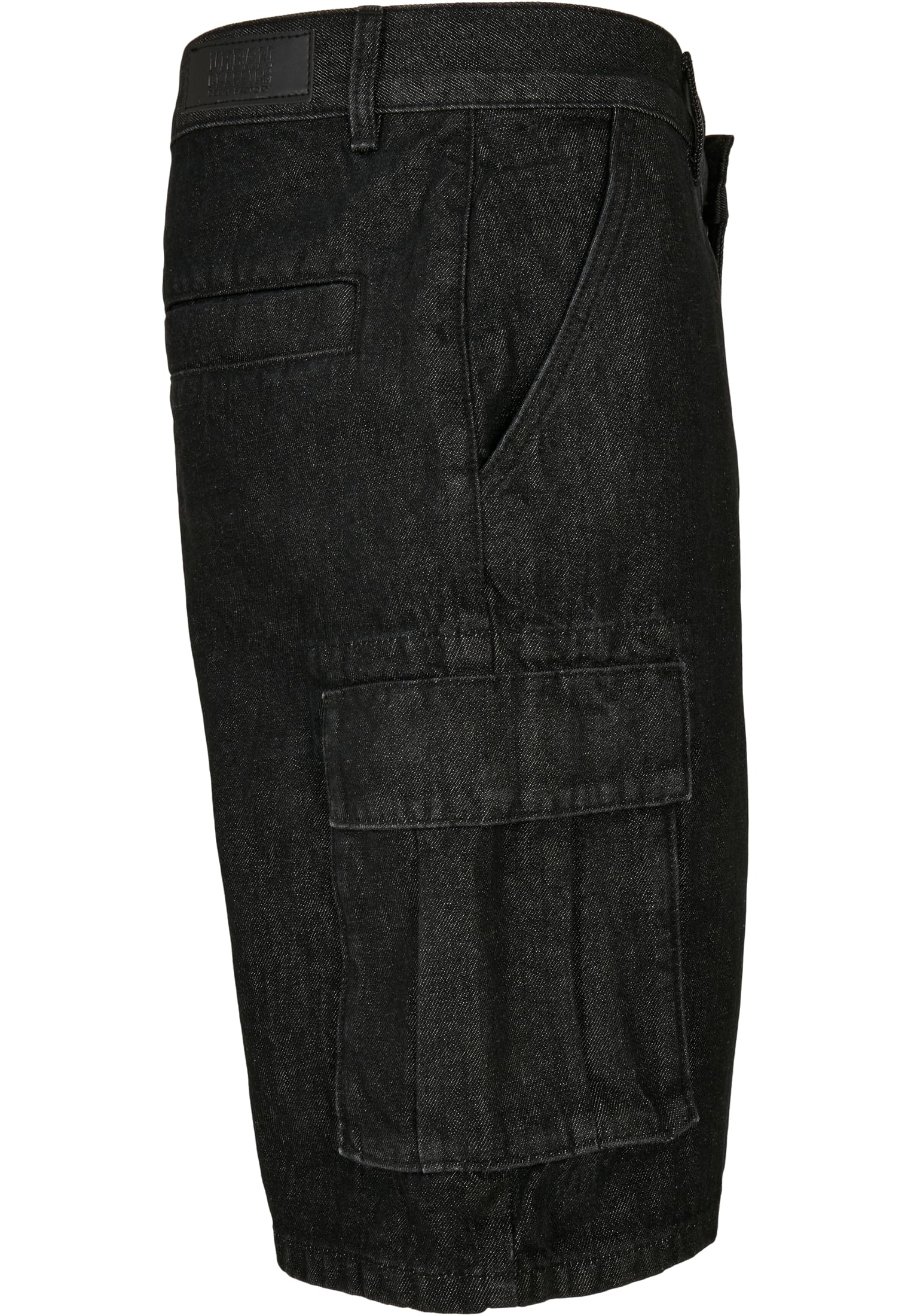 Organic Denim Cargo Shorts | black washed