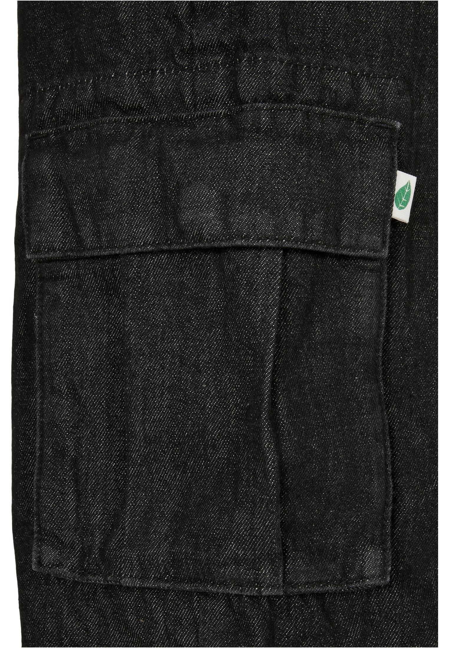 Organic Denim Cargo Shorts | black washed