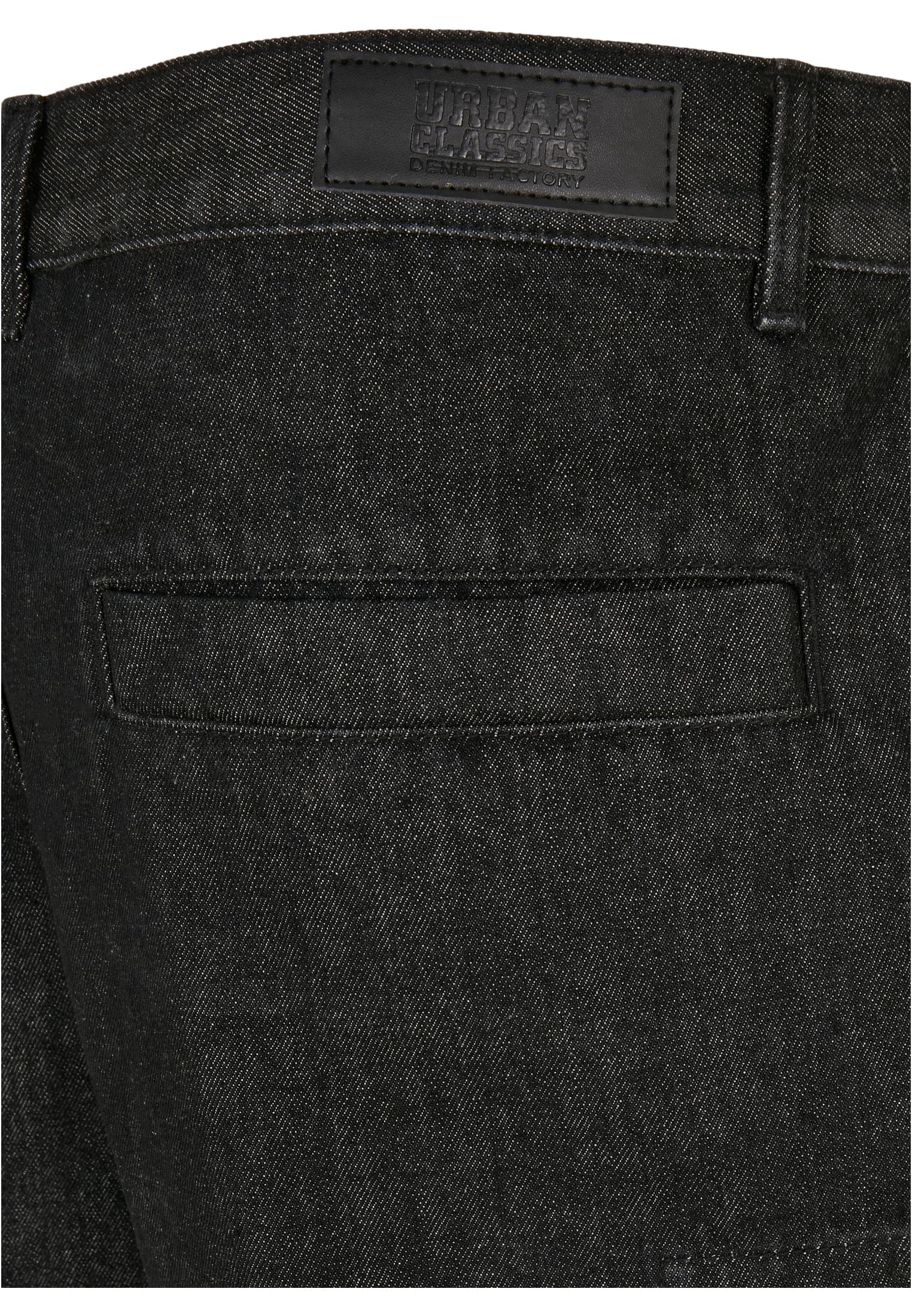 Organic Denim Cargo Shorts | black washed