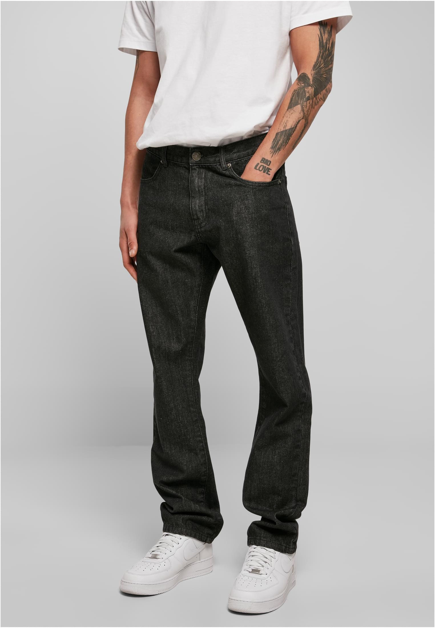 Organic Straight Leg Denim | black washed