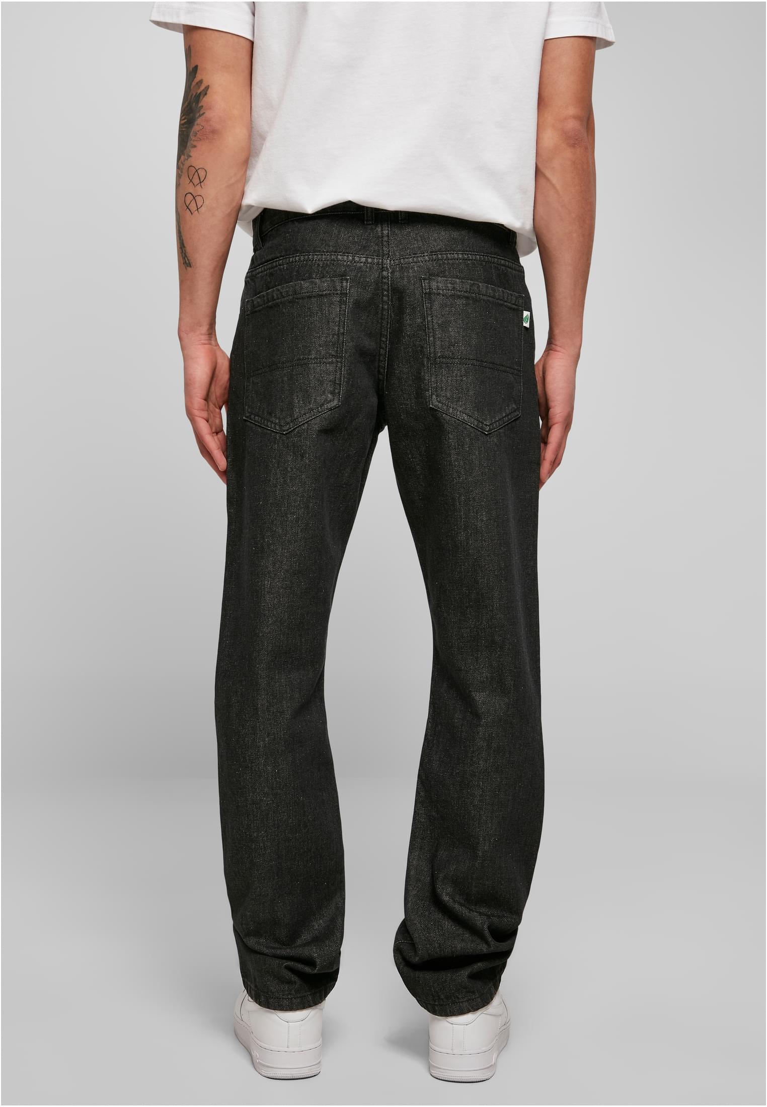 Organic Straight Leg Denim | black washed