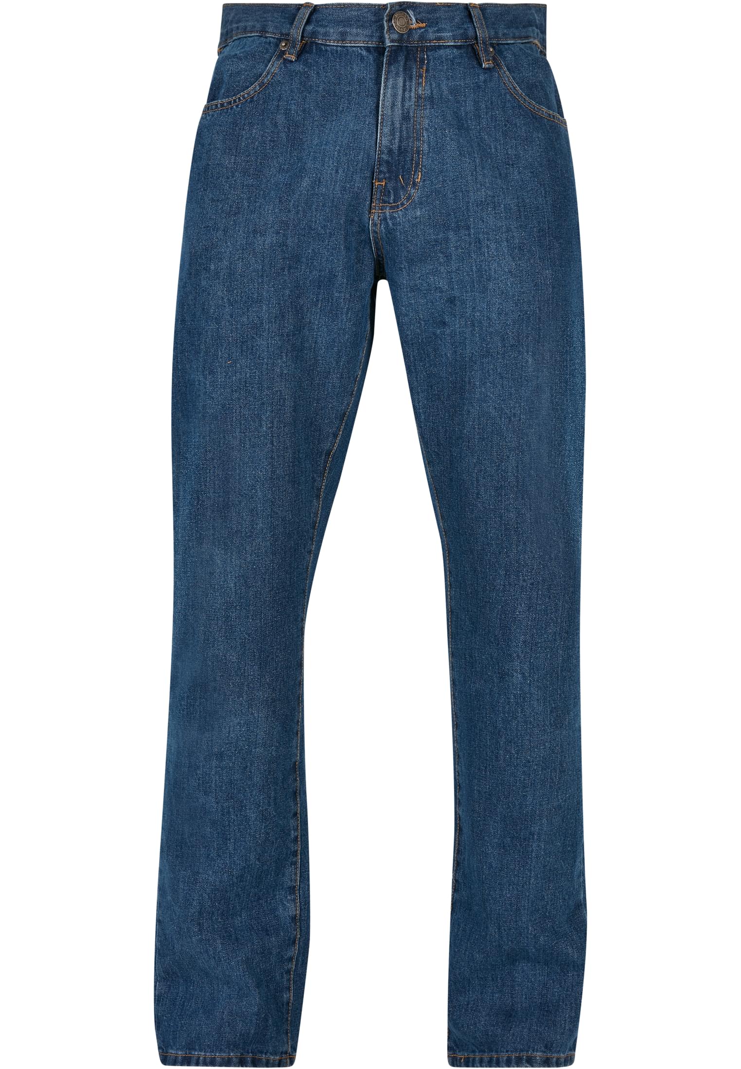 Organic Straight Leg Denim | mid indigo washed